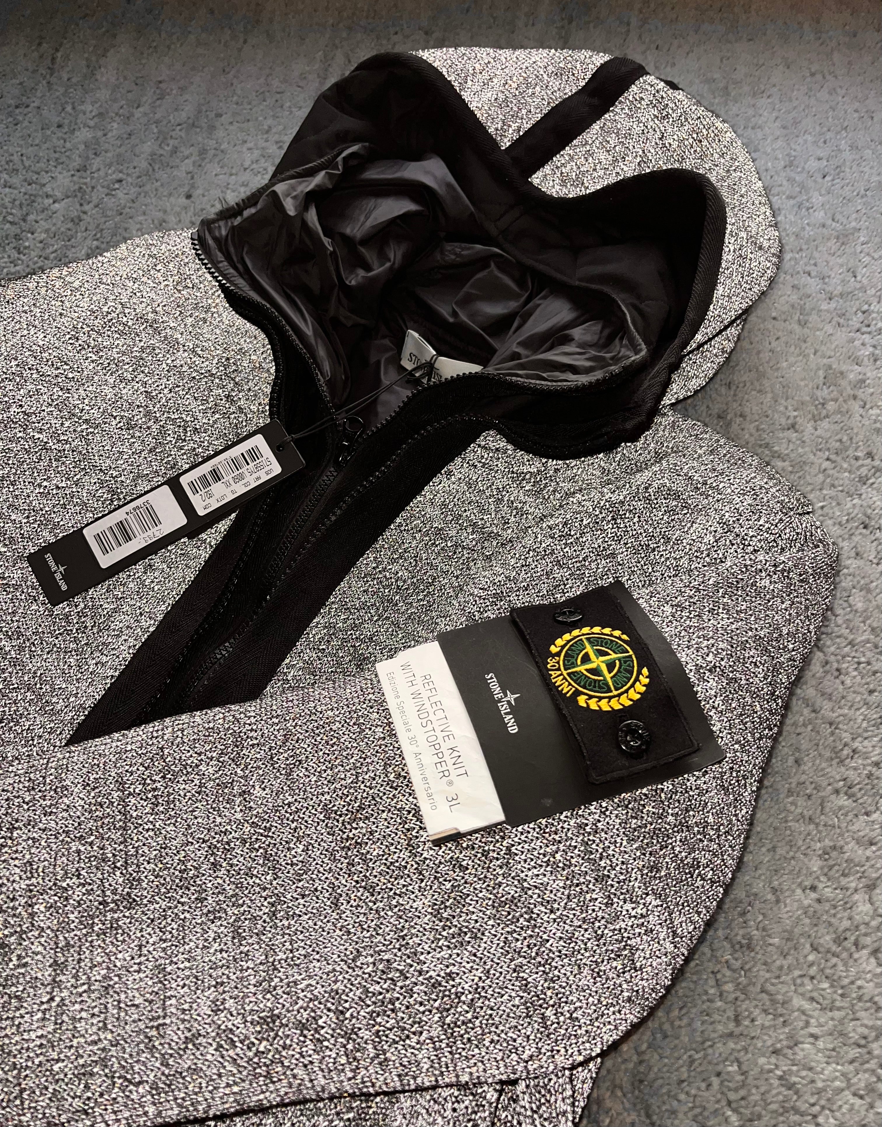 Stone Island 30th Anniversary Reflective Knit with Windstopper 3L L