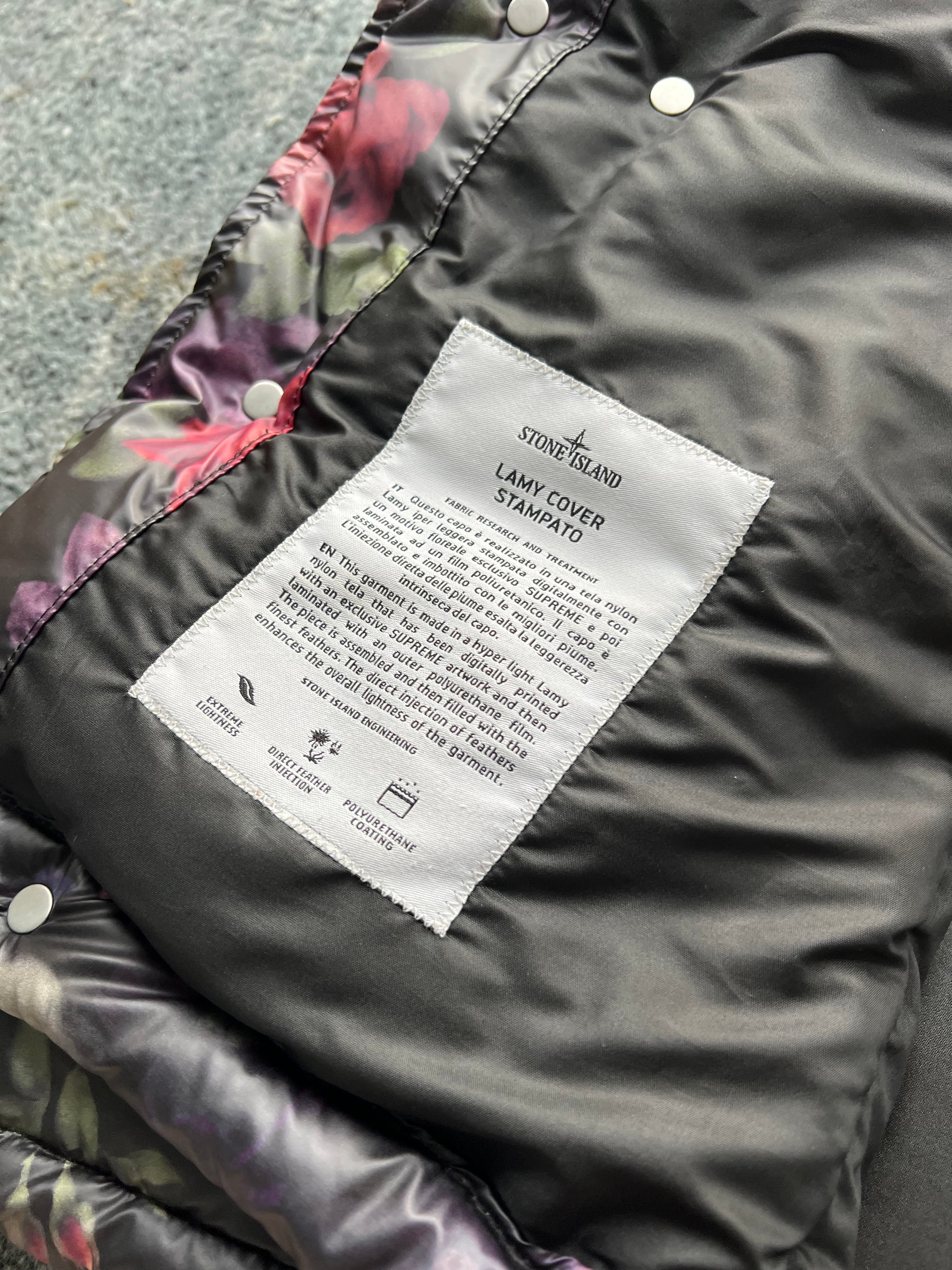 Stone Island 2017 Floral Lamy Cover Stampato Puffer Jacket