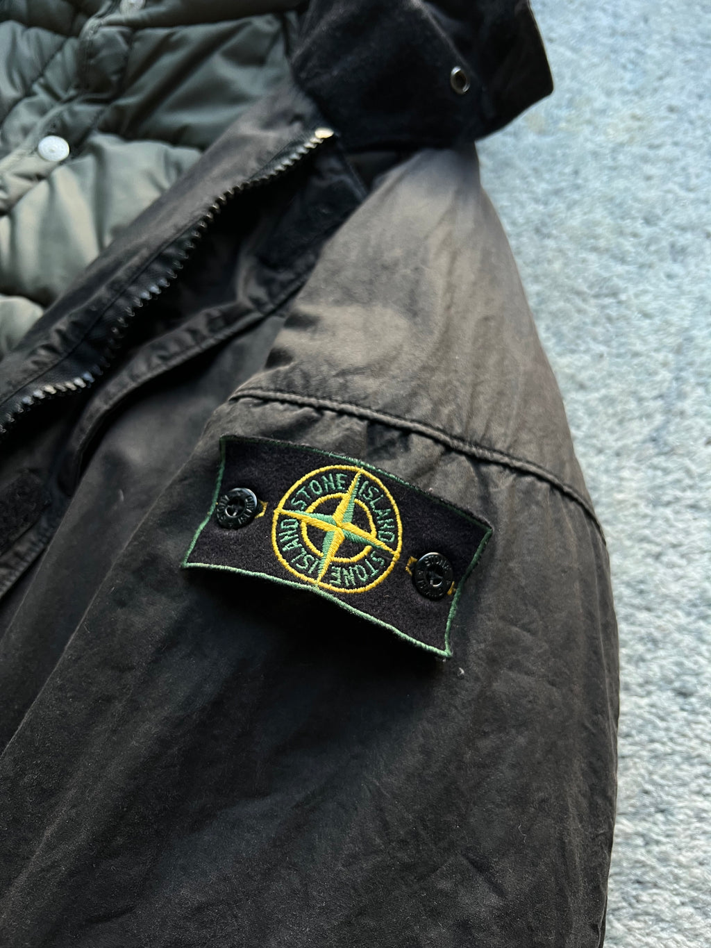 Stone Island 1998 Waxed Cotton Parka Jacket