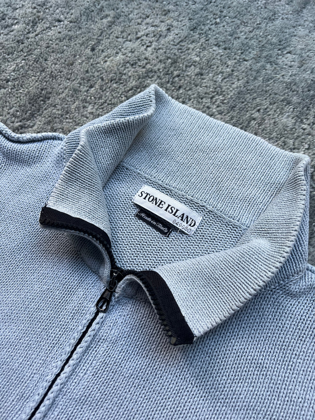 Stone Island 2003 Full Zip Silk Cotton Knit