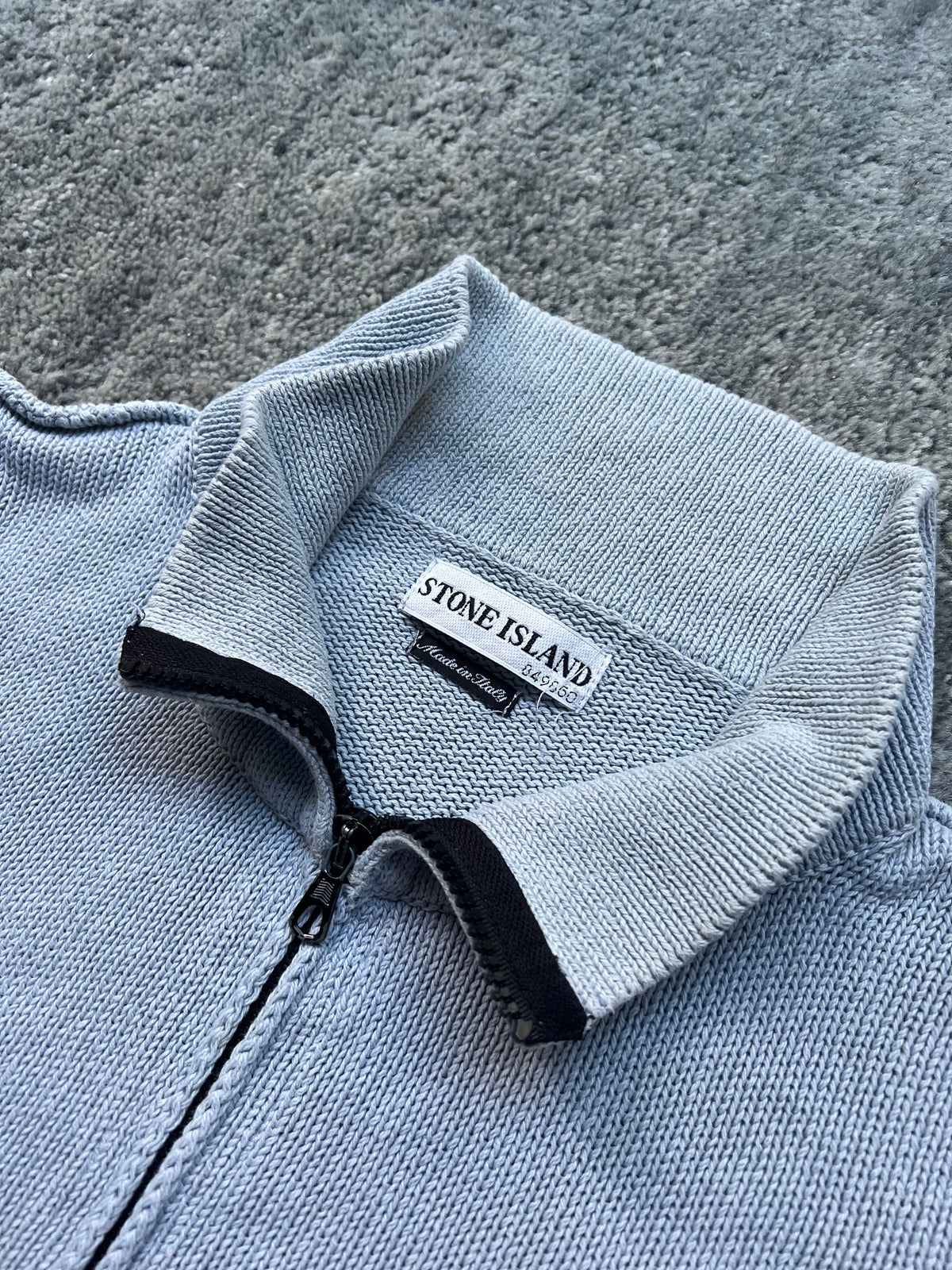 Stone Island 2003 Full Zip Silk Cotton Knit