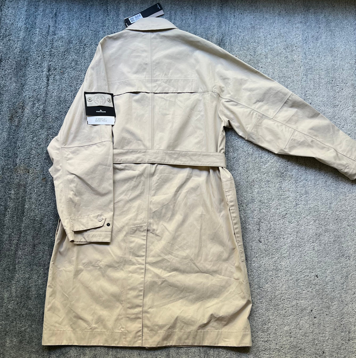 Stone Island O-Ventile Ghost Belted Trench Jacket