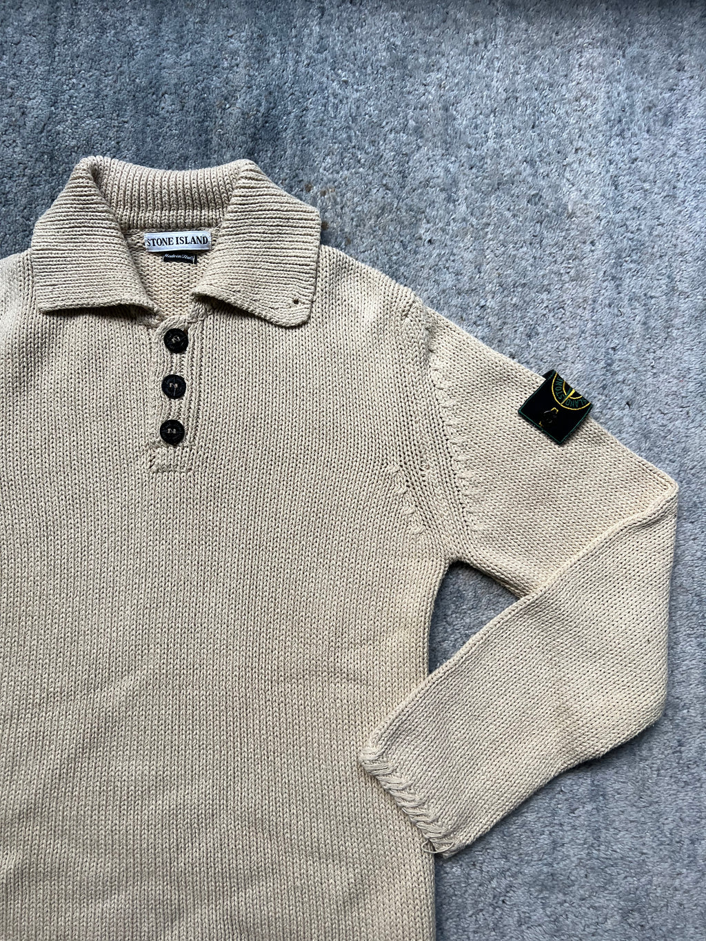 Stone Island 1996 Half Button Knit