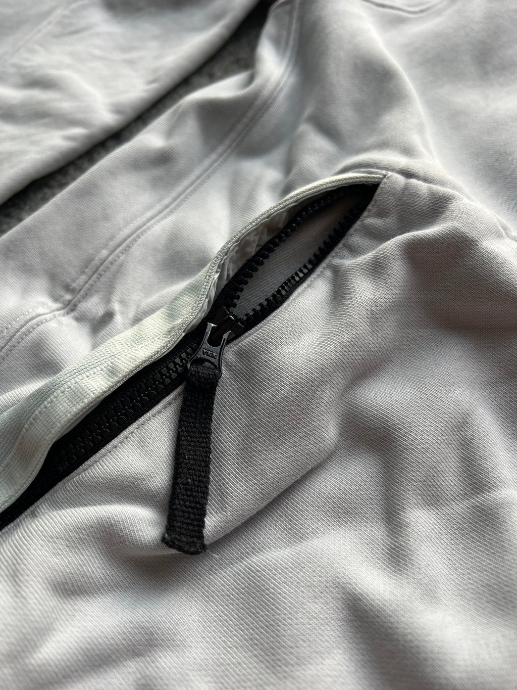 Stone Island Panelled Zip Up Hoodie