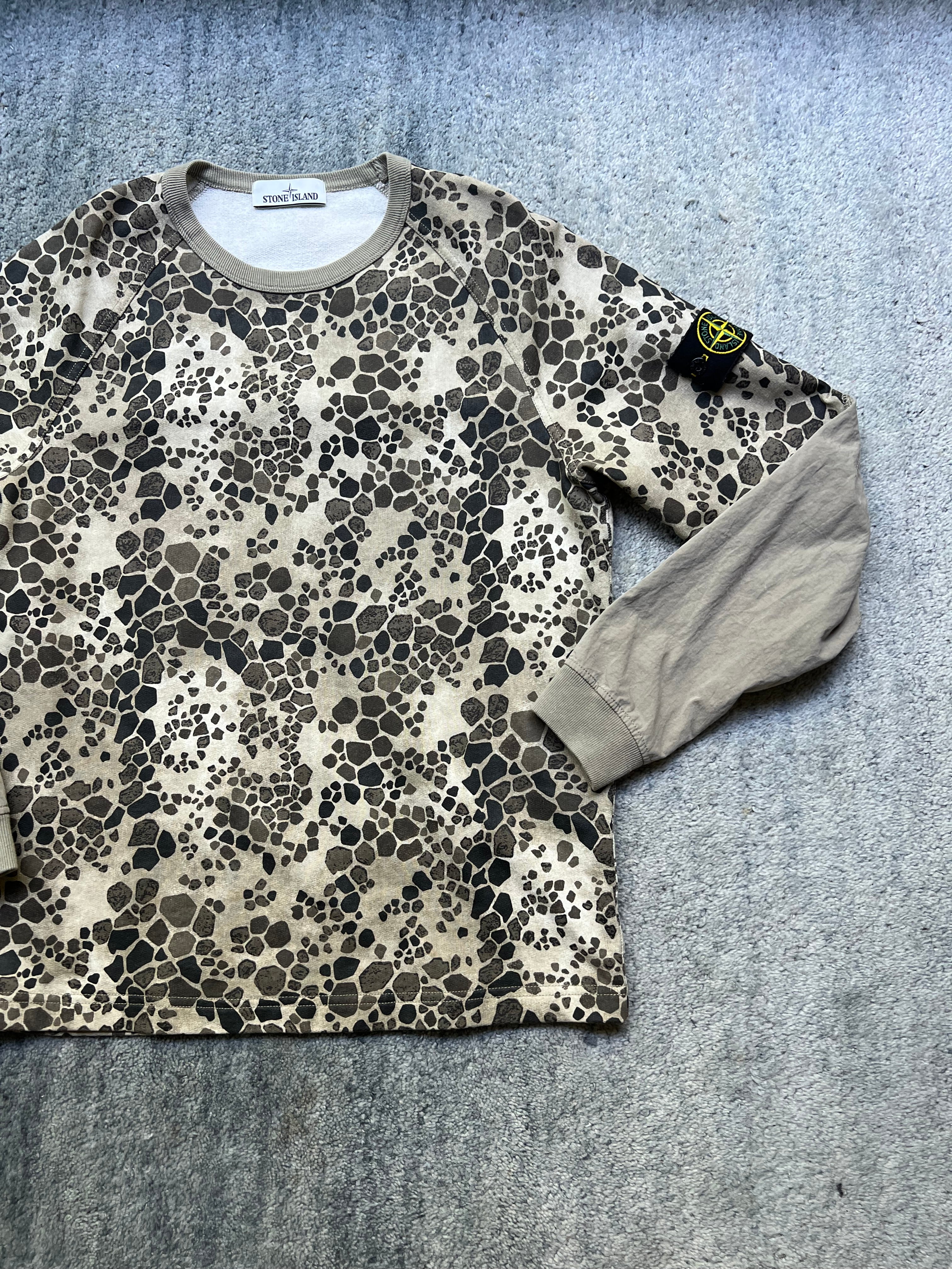Stone Island 2018 Alligator Camo Crewneck Sweatshirt