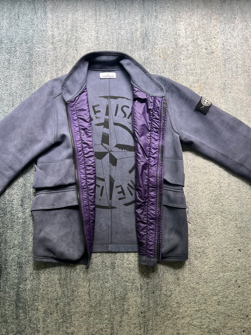 Stone Island Man Made Suede Jacket 2018