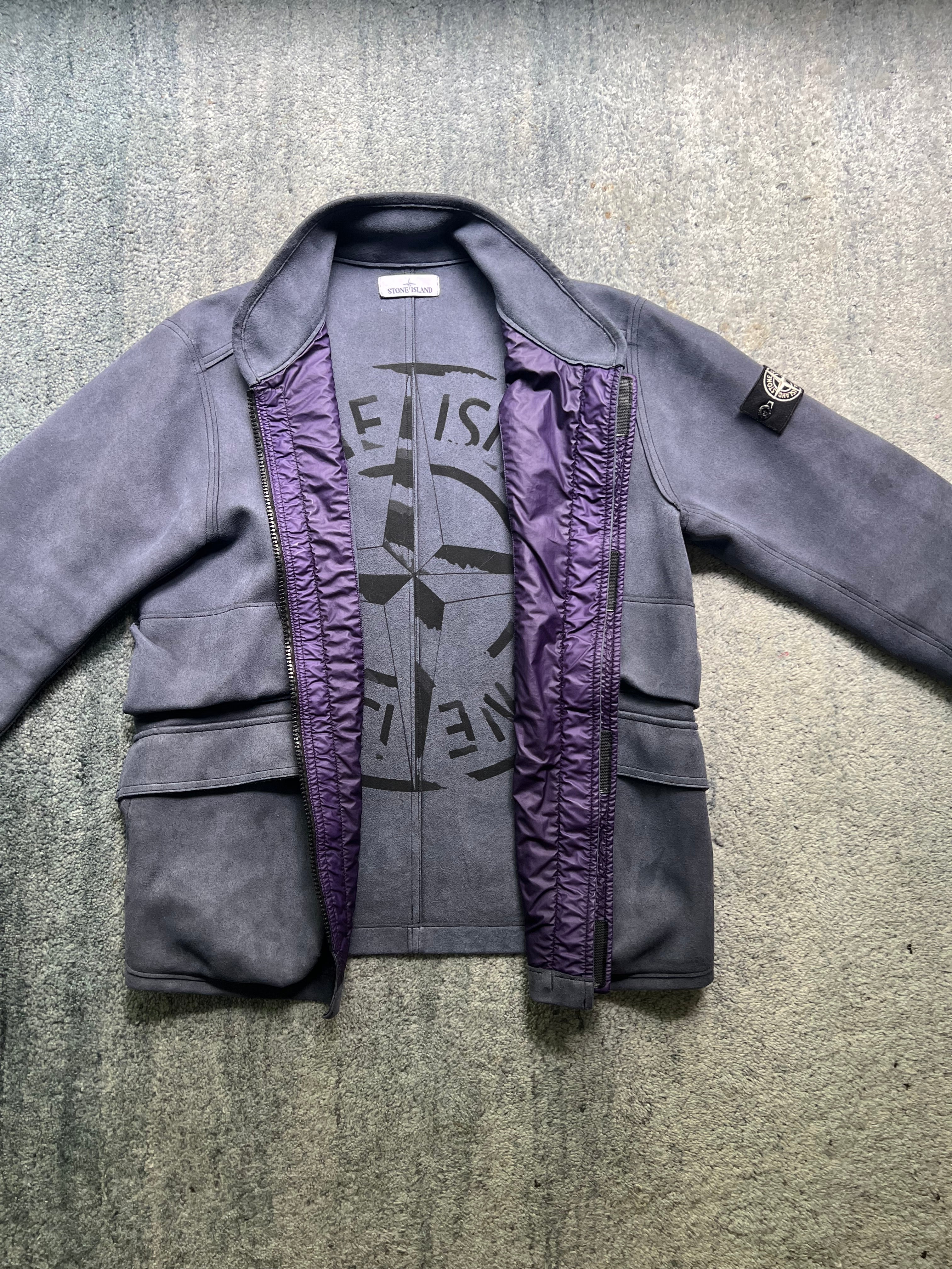 Stone Island Man Made Suede Jacket 2018