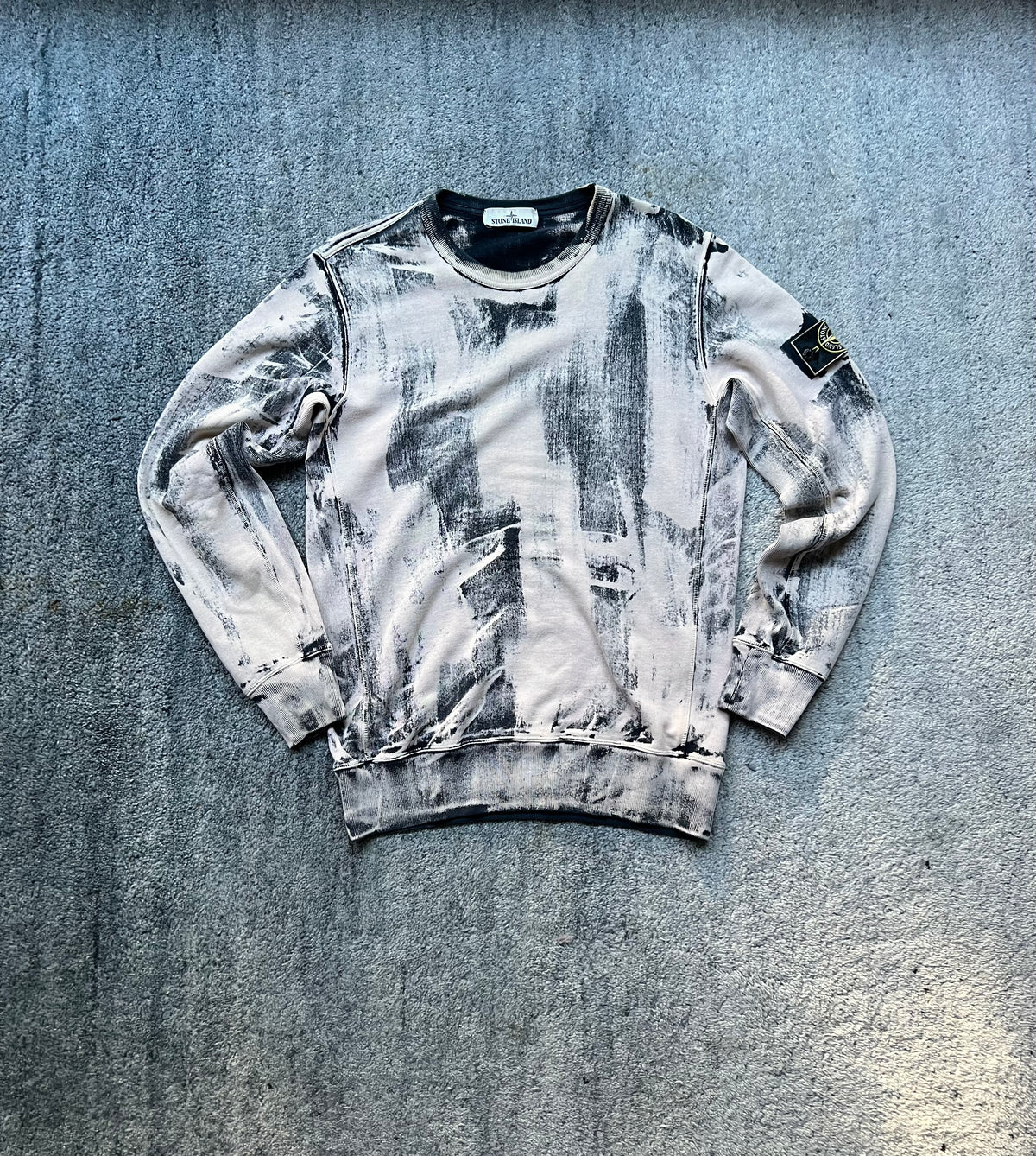 Stone Island Hand Corrosion Crewneck Sweatshirt 2017