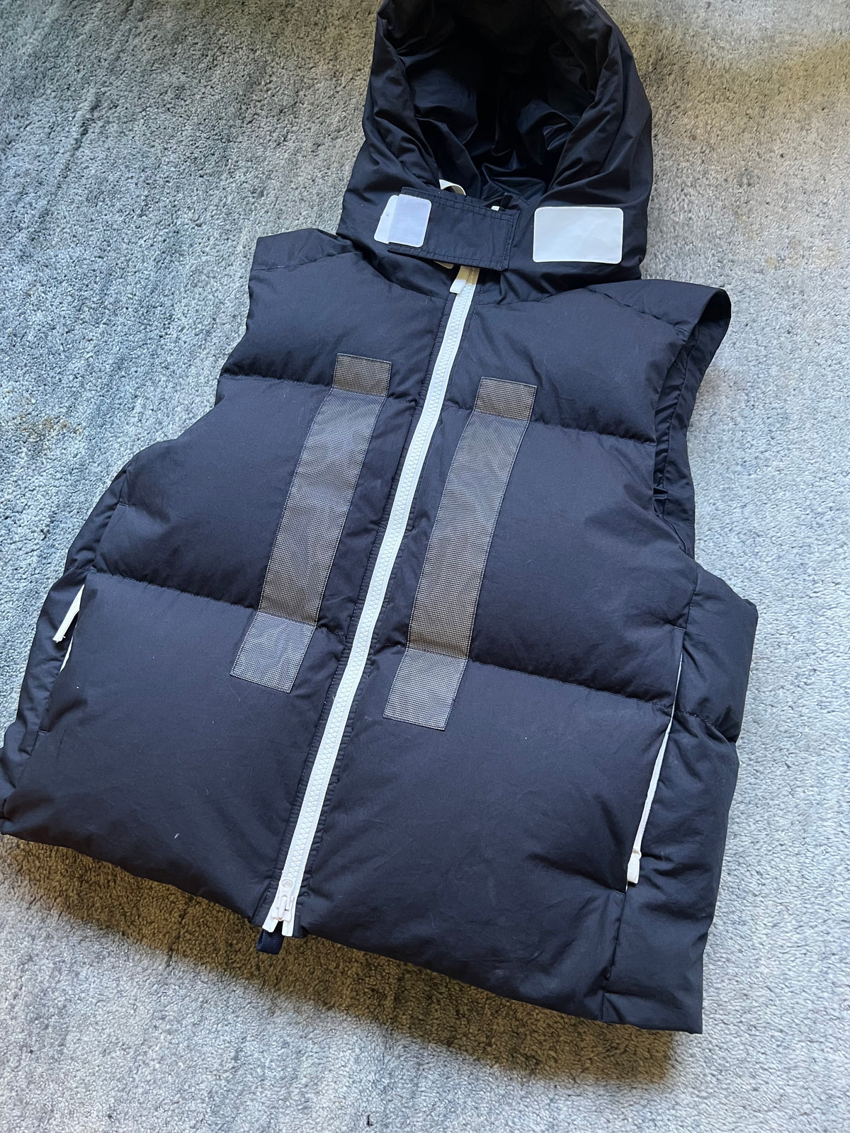 Stone Island 2023 Reflective Rubber Wax Poplin Down Marina Gilet