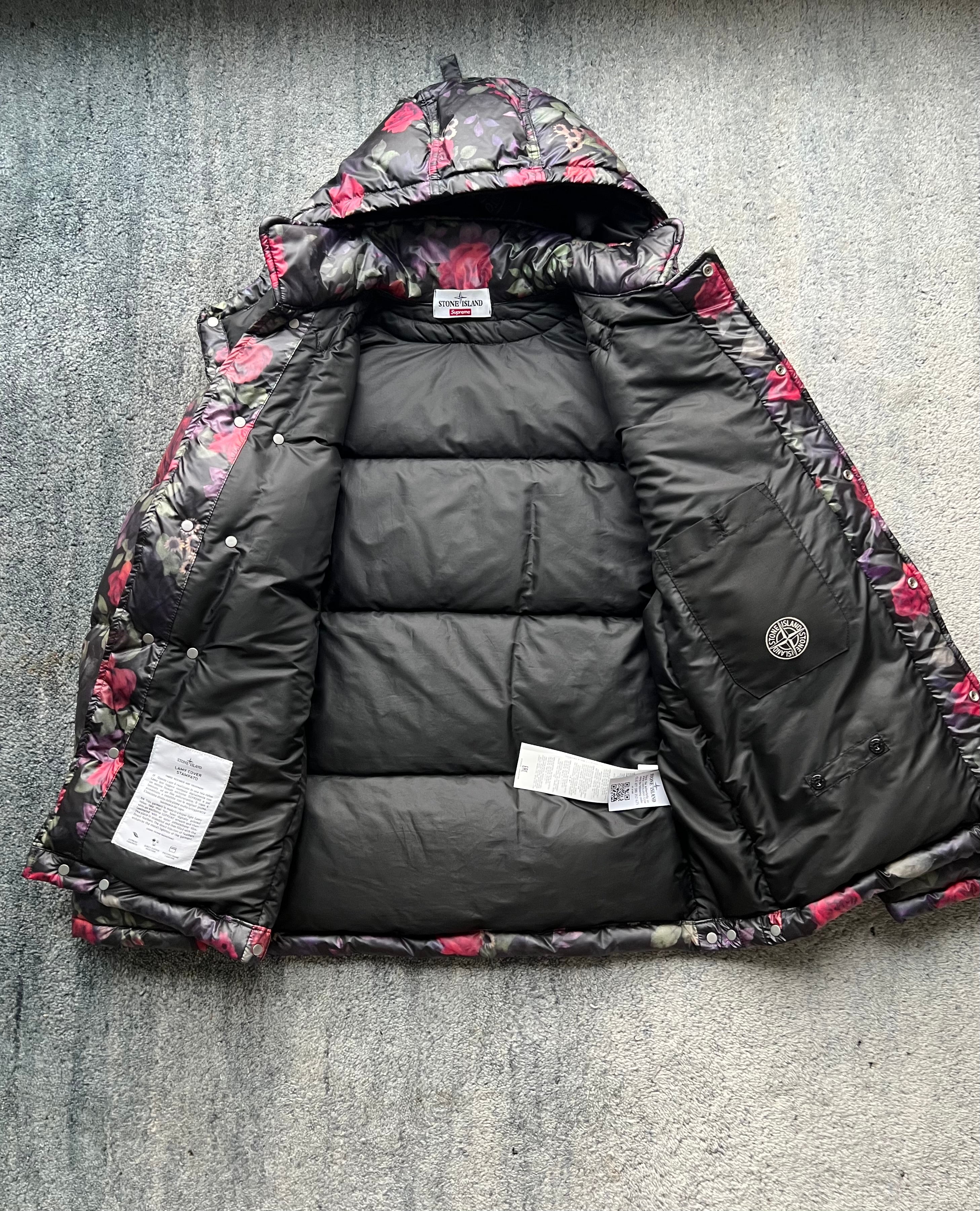 Stone Island 2017 Floral Lamy Cover Stampato Puffer Jacket