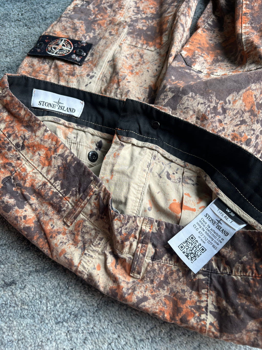 Stone Island Paintpall Camo Pants