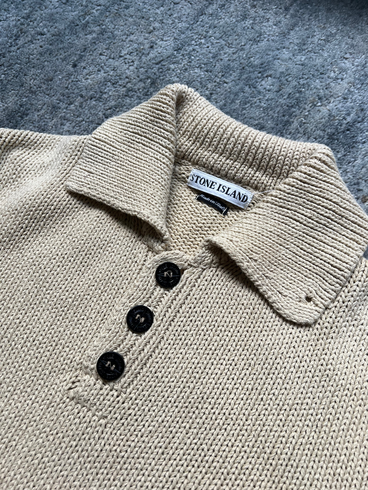 Stone Island 1996 Half Button Knit