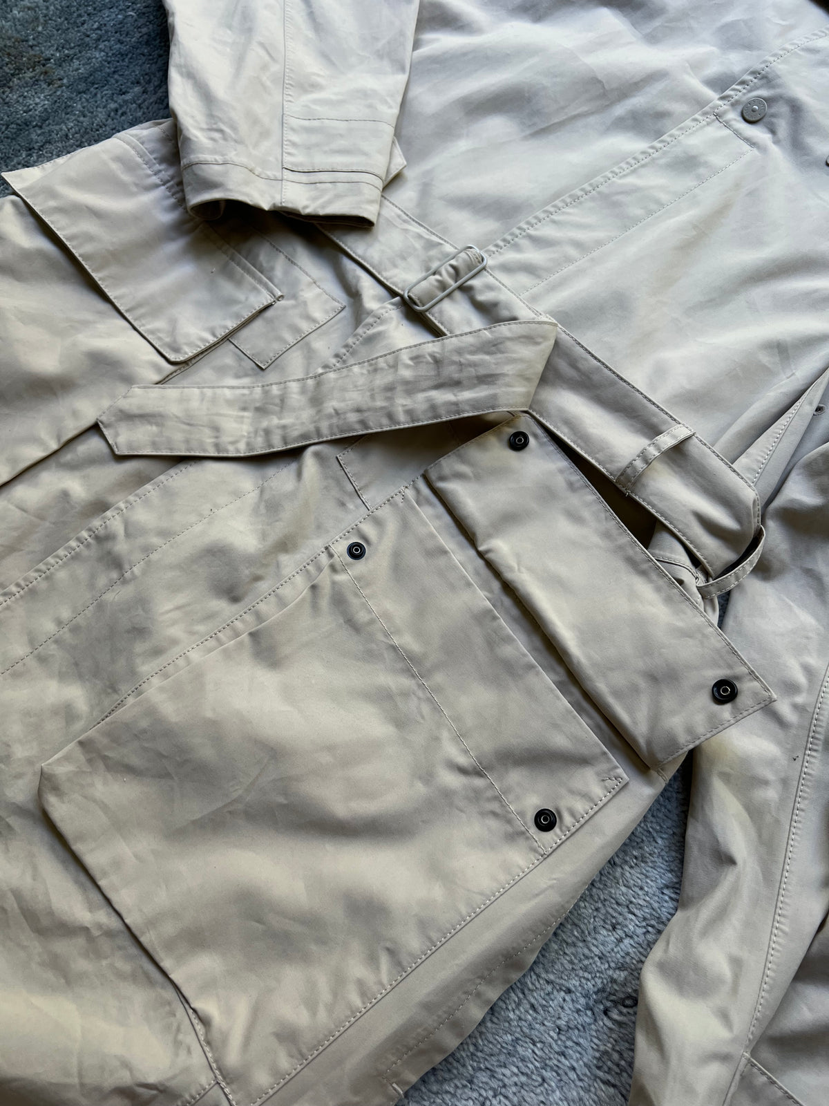 Stone Island O-Ventile Ghost Belted Trench Jacket