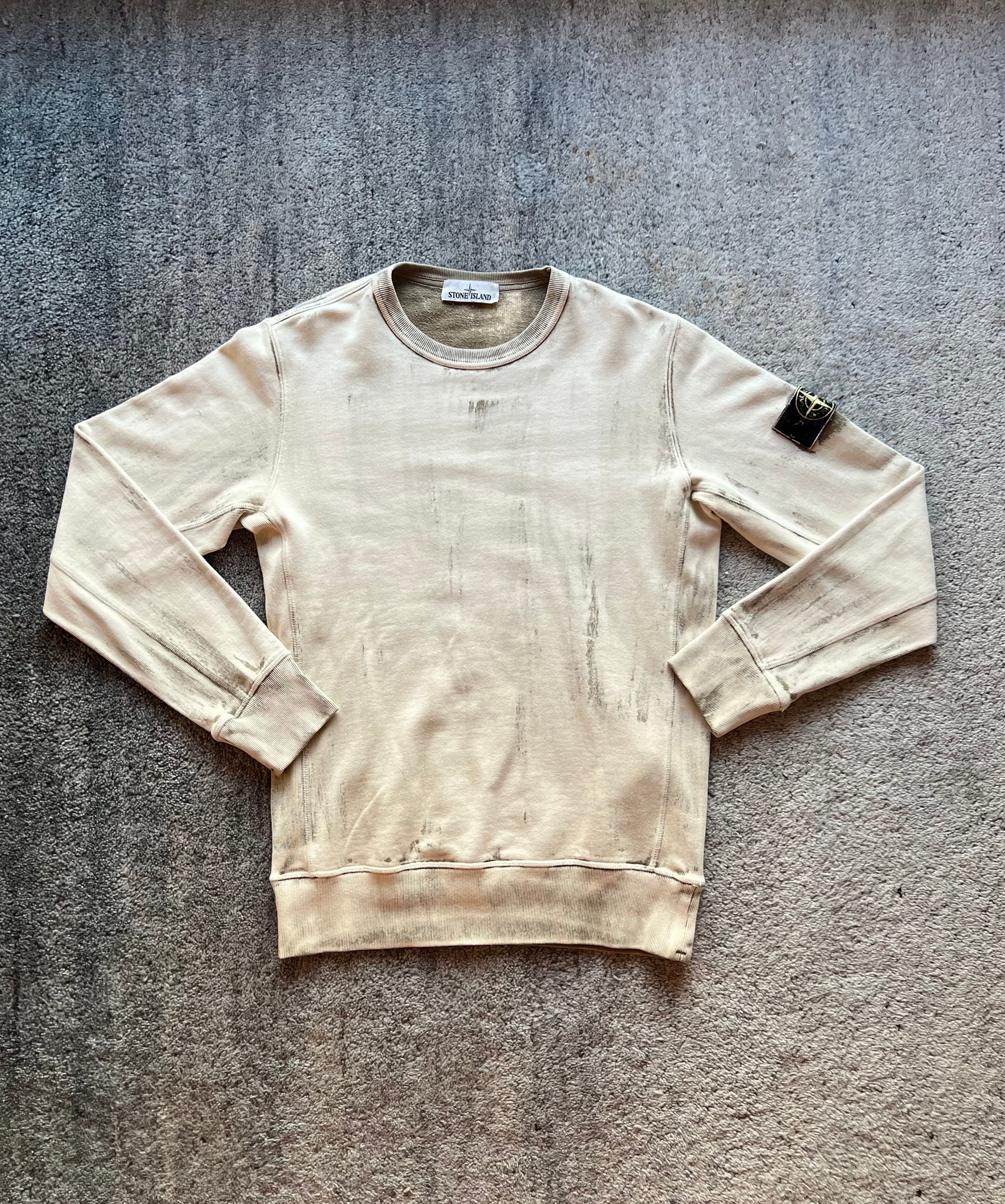 Stone Island Hand Corrosion Crewneck Sweatshirt