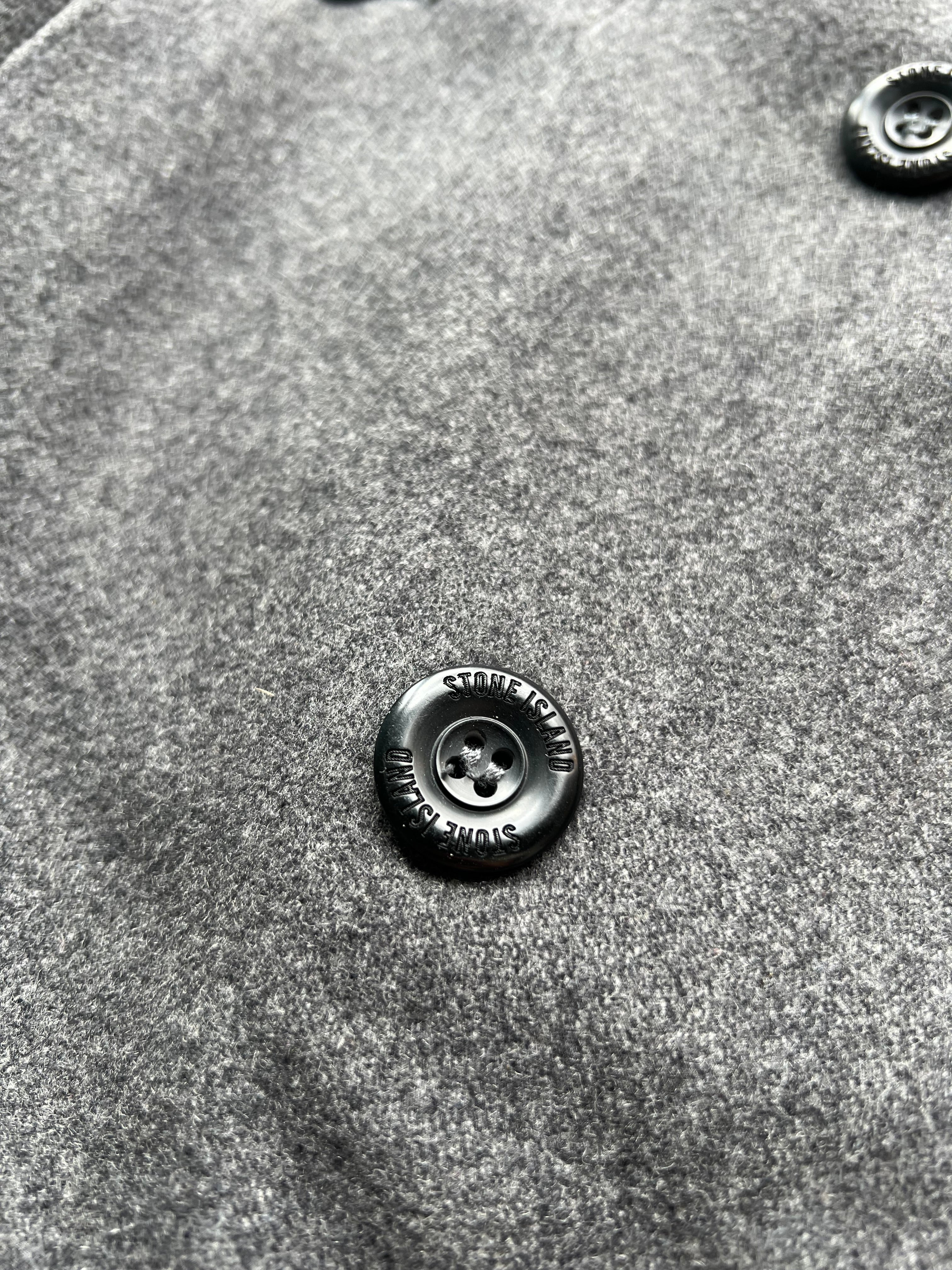 Stone Island 1998 Charcoal Vintage Wool Duffle Coat