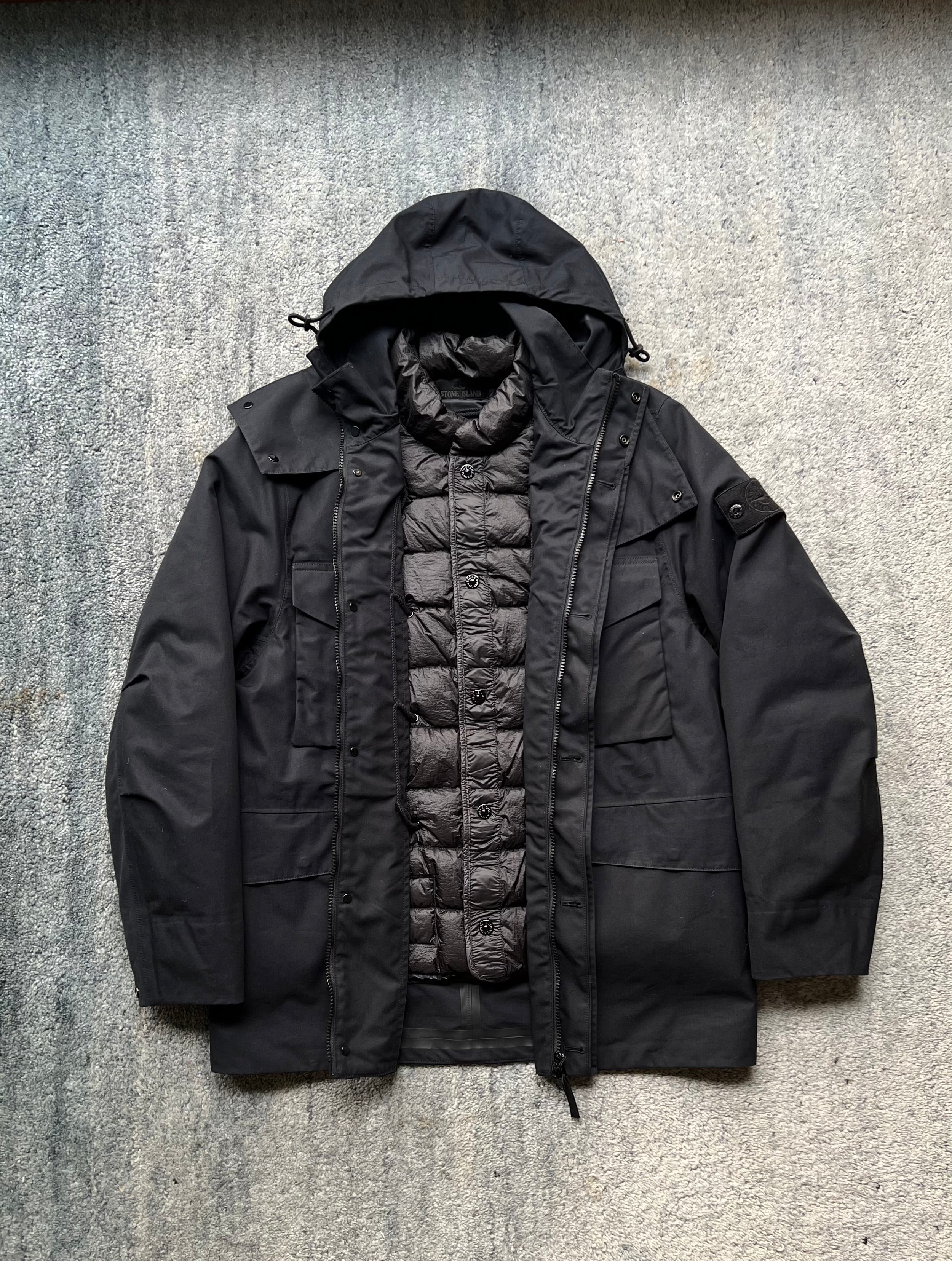 Stone Island 2022 O-Ventile Ghost Piece Down Dutch Rope Puffer Jacket