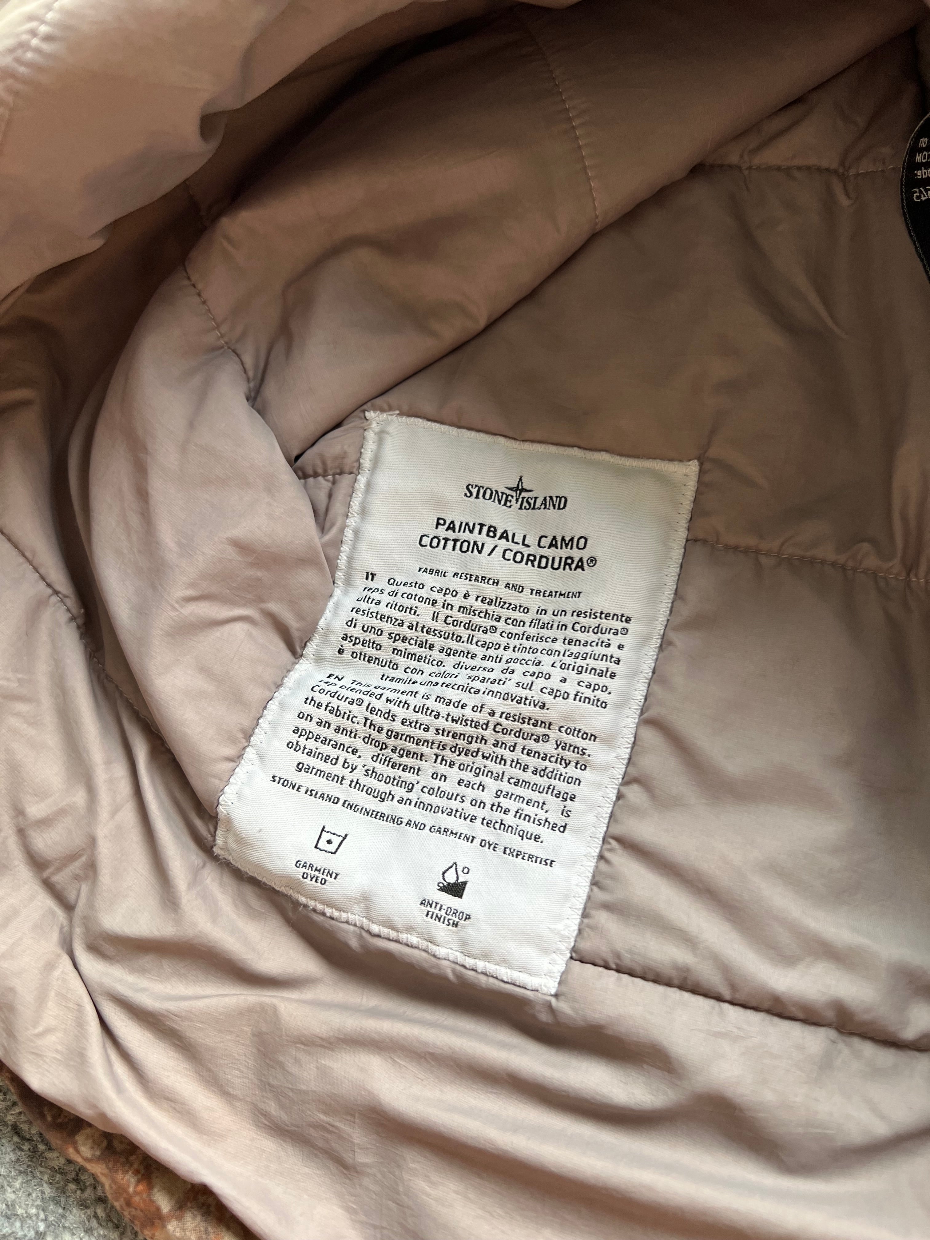 Stone Island 2019 Paintball Camo Pullover Cordura Jacket