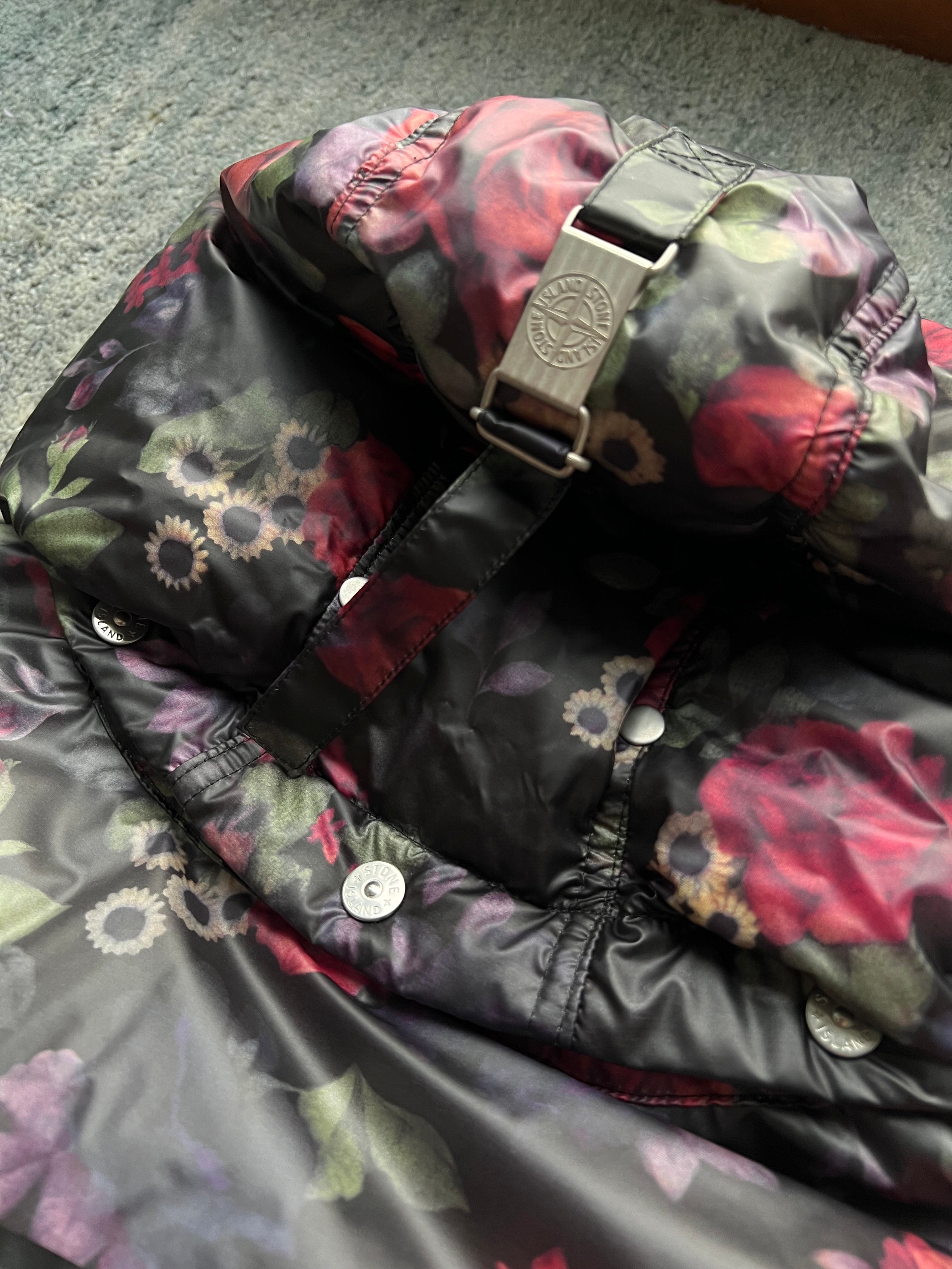 Stone Island 2017 Floral Lamy Cover Stampato Puffer Jacket
