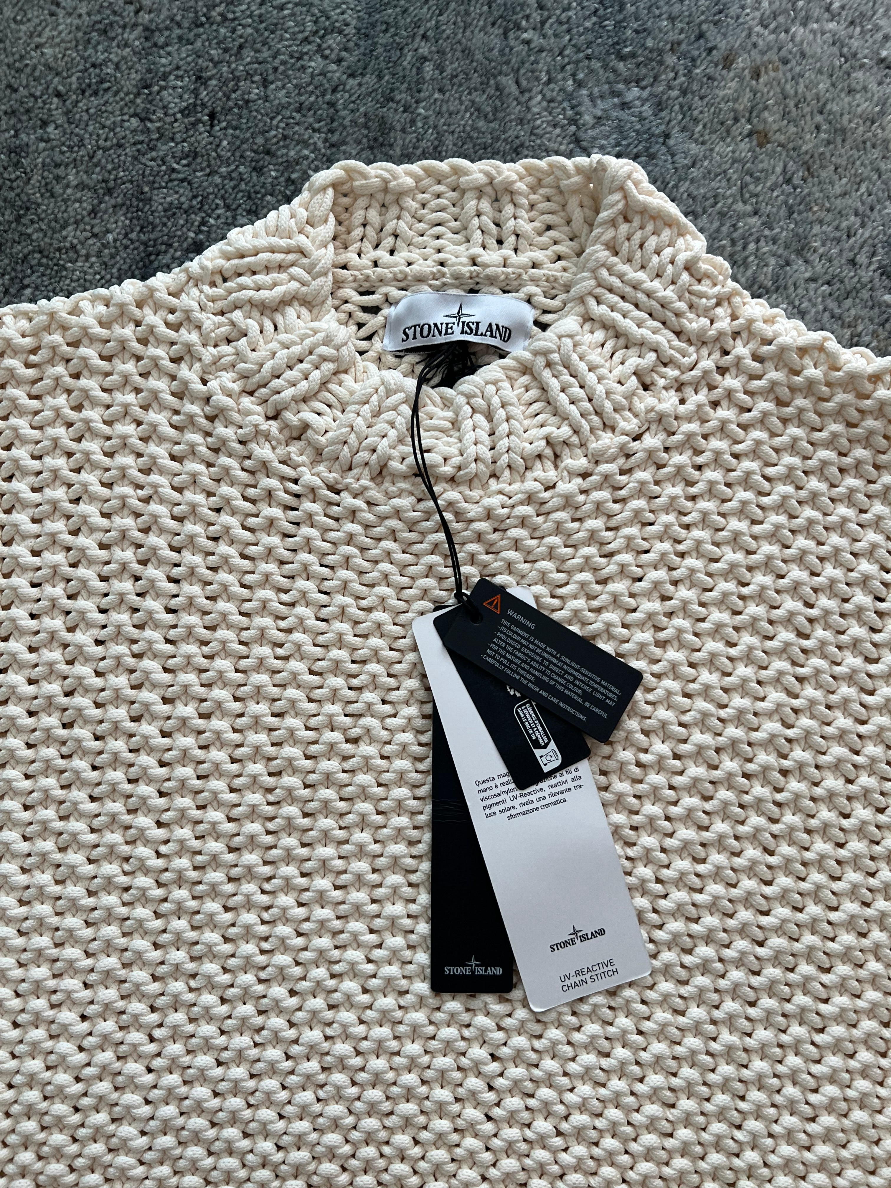 Stone Island UV-reactive knit
