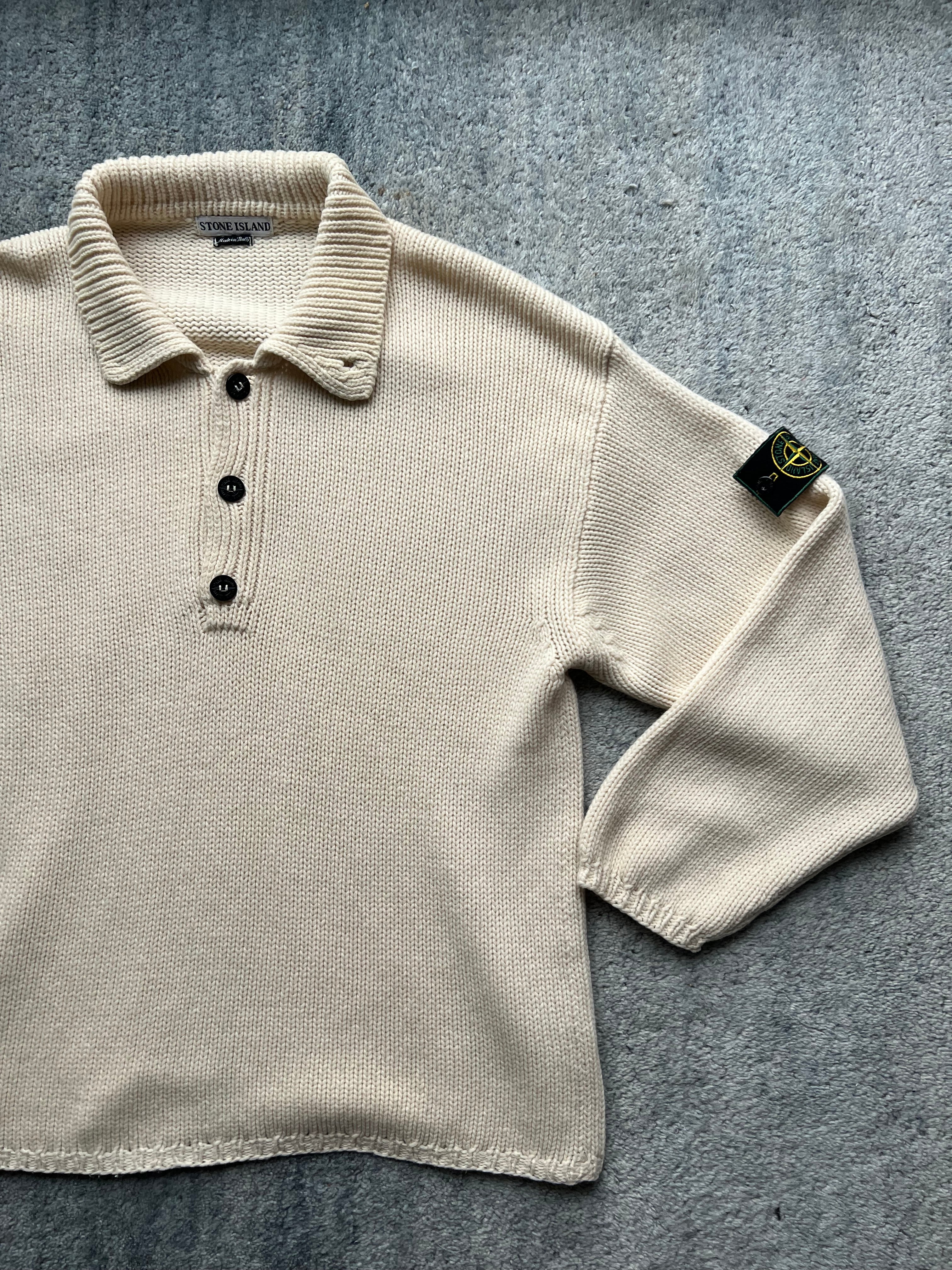 Stone Island 1996 Half Button Knit