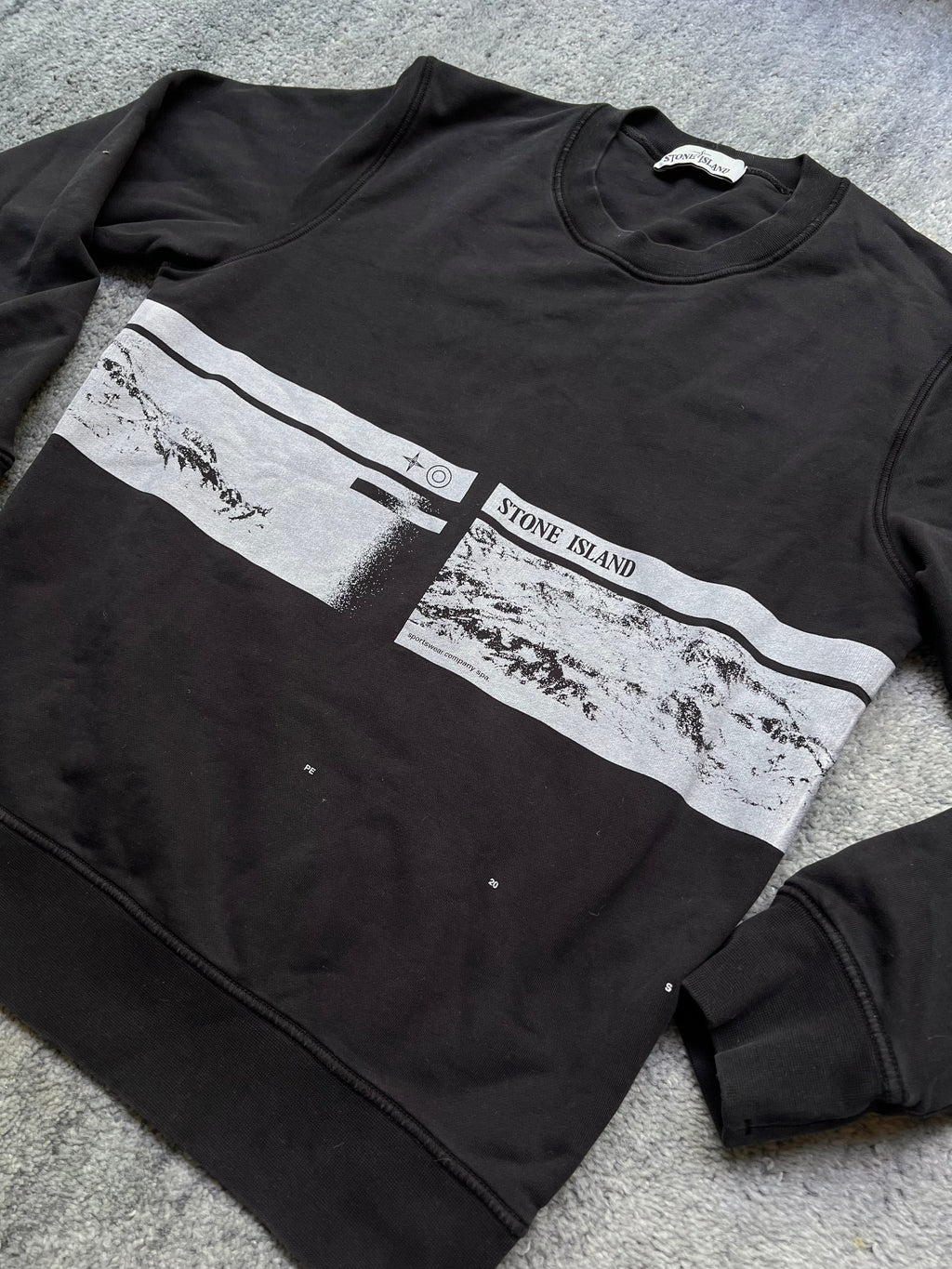 Stone Island Printed Crew Sweatshirt