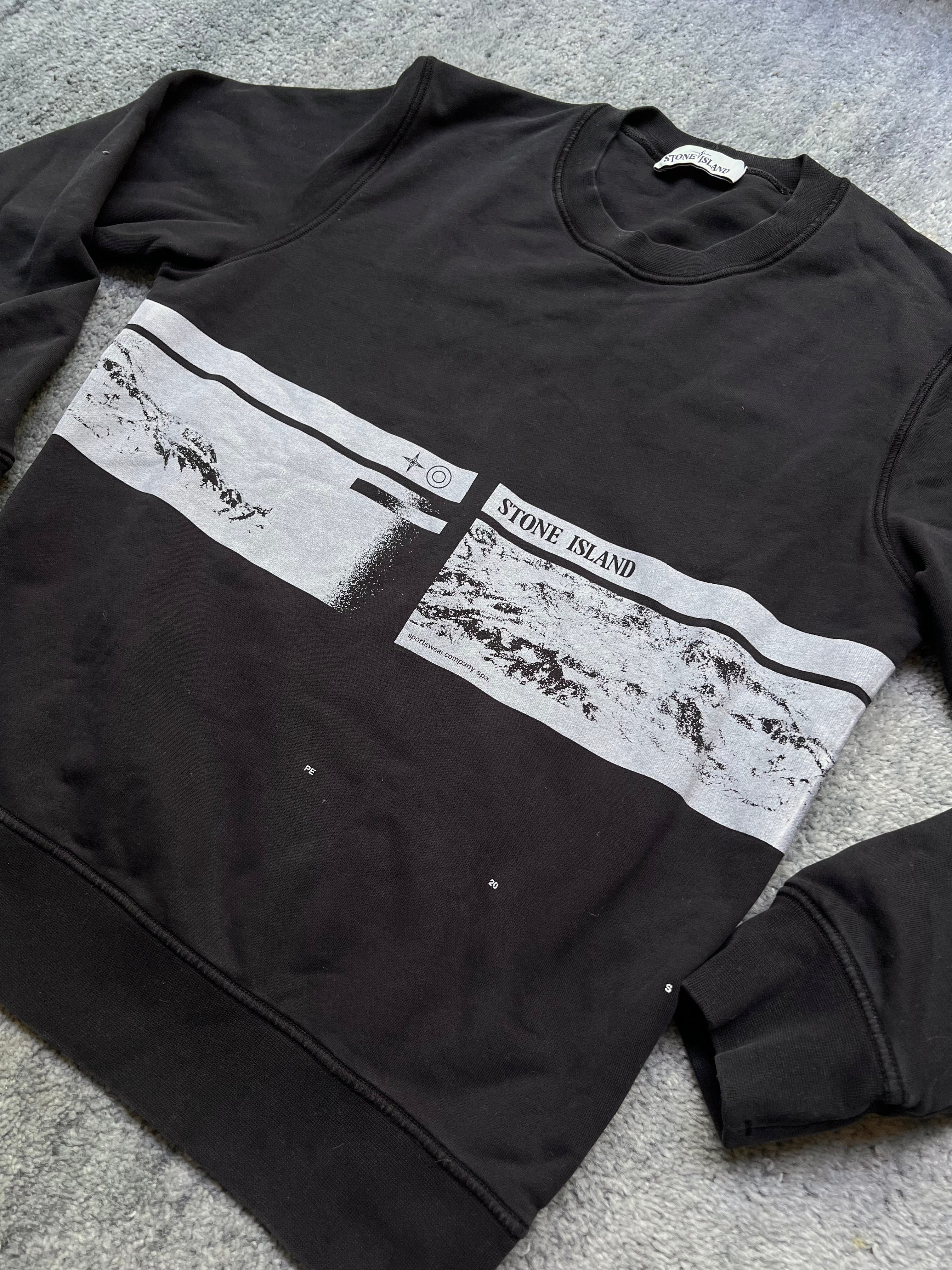 Stone Island Printed Crew Sweatshirt