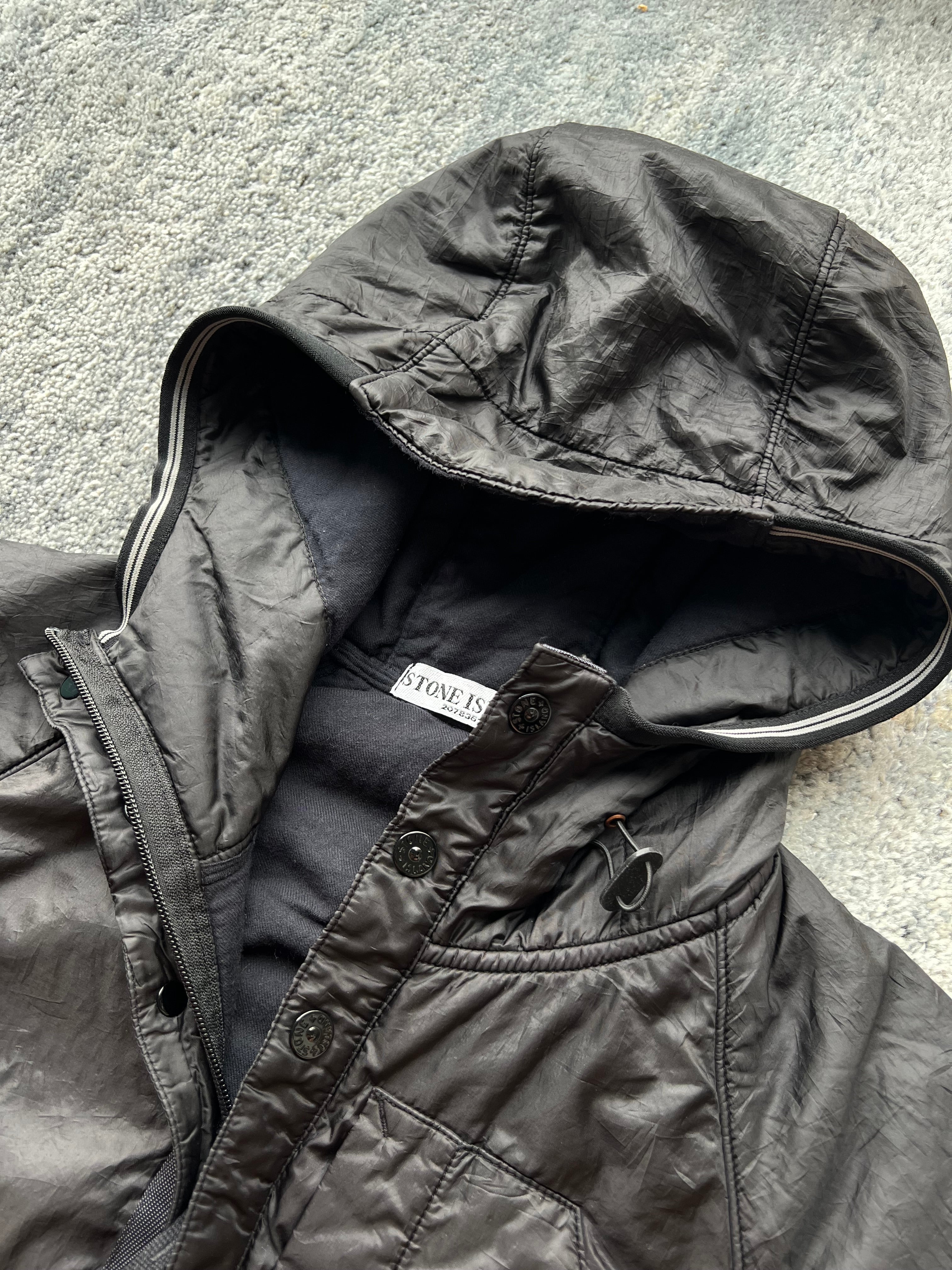 Stone Island 2010 Nylon Spalmatura Lined Hooded Jacket
