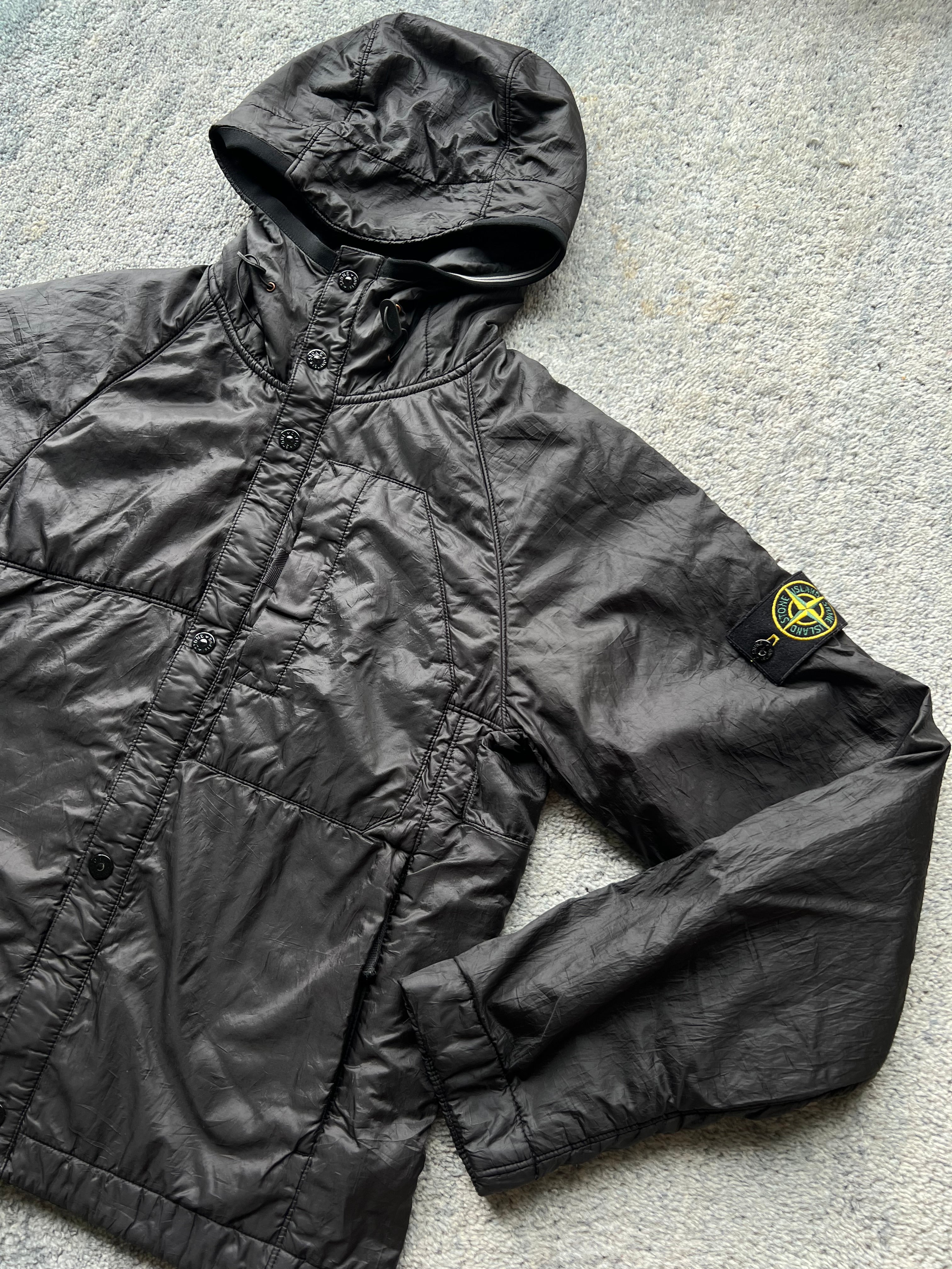 Stone Island 2010 Nylon Spalmatura Lined Hooded Jacket