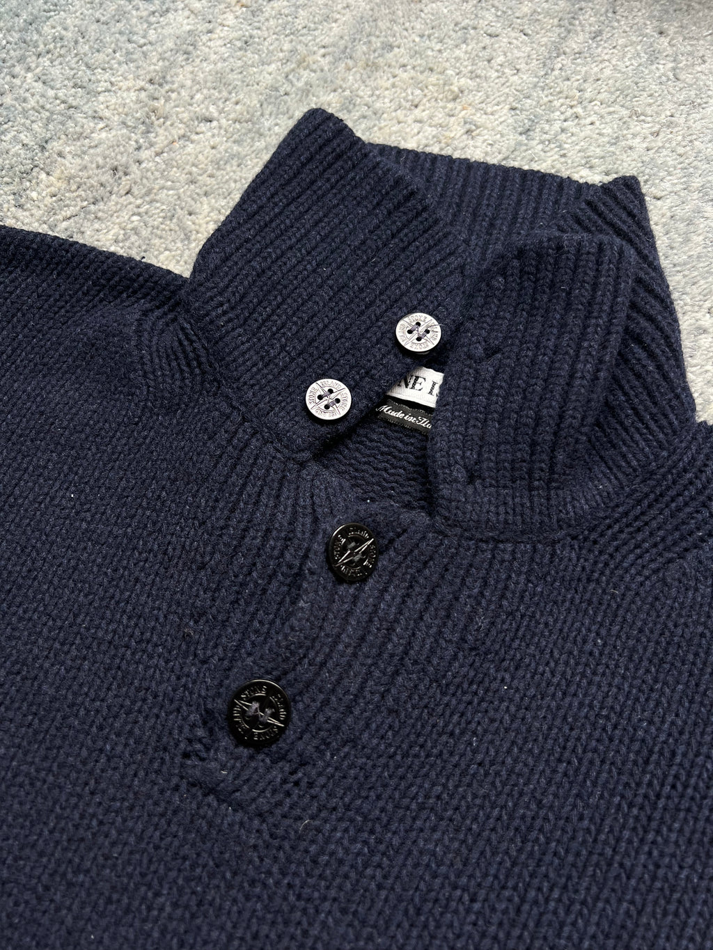 Stone Island 1997 Half Button Knit