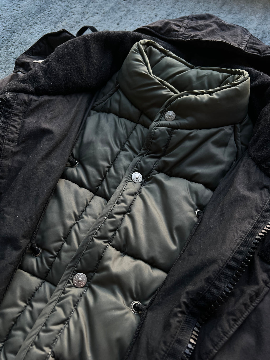 Stone Island 1998 Waxed Cotton Parka Jacket