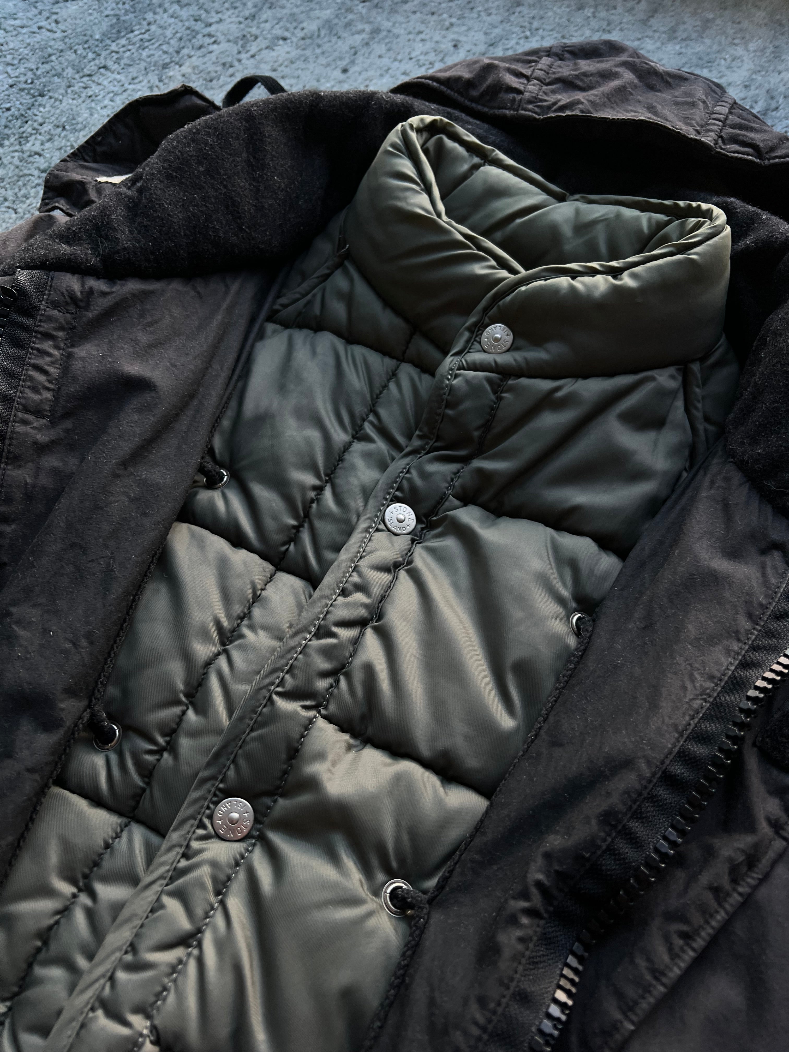 Stone Island 1998 Waxed Cotton Parka Jacket