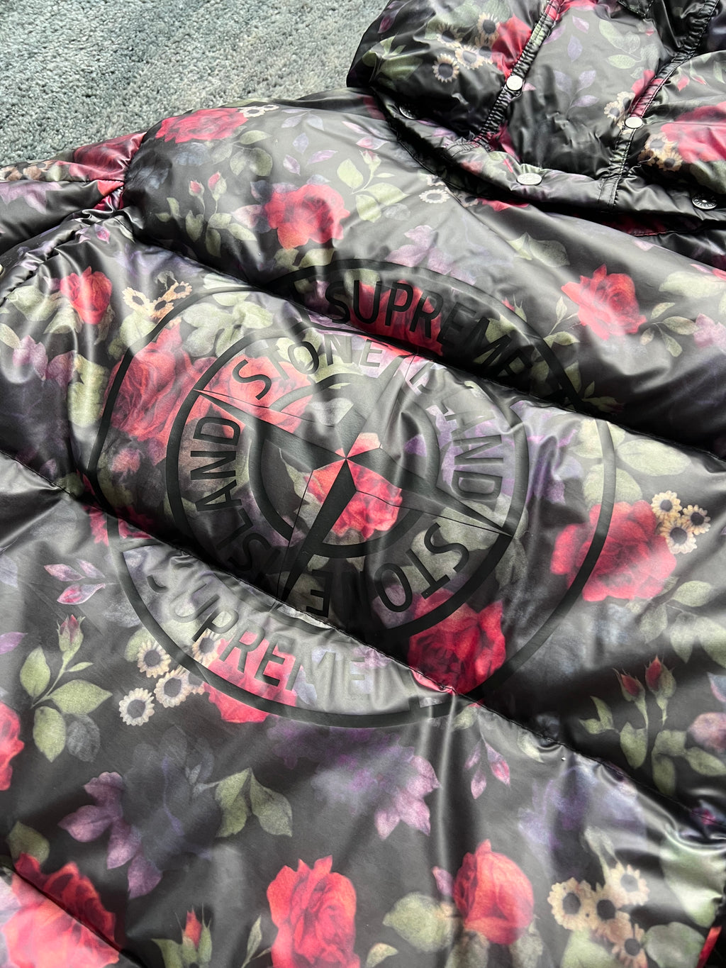 Stone Island 2017 Floral Lamy Cover Stampato Puffer Jacket