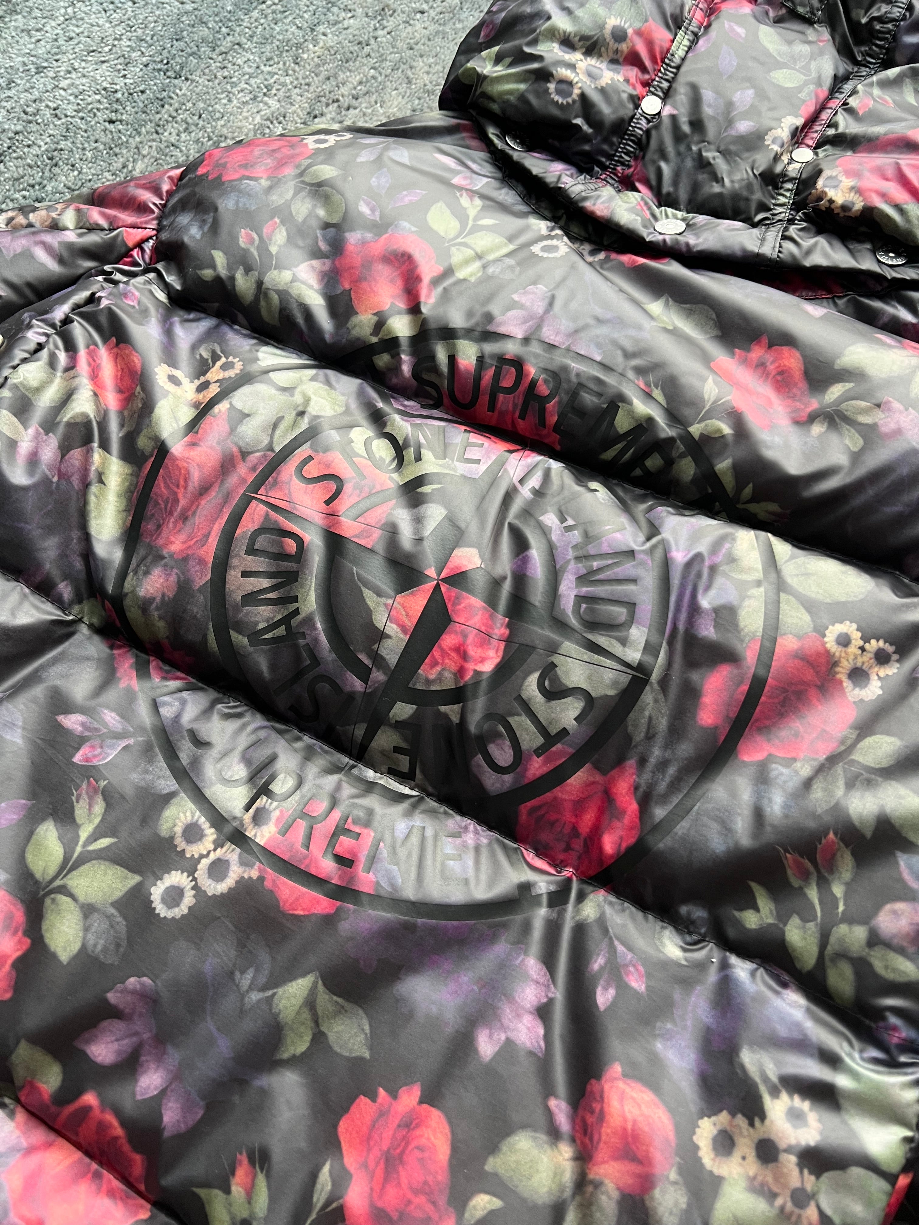 Stone Island 2017 Floral Lamy Cover Stampato Puffer Jacket