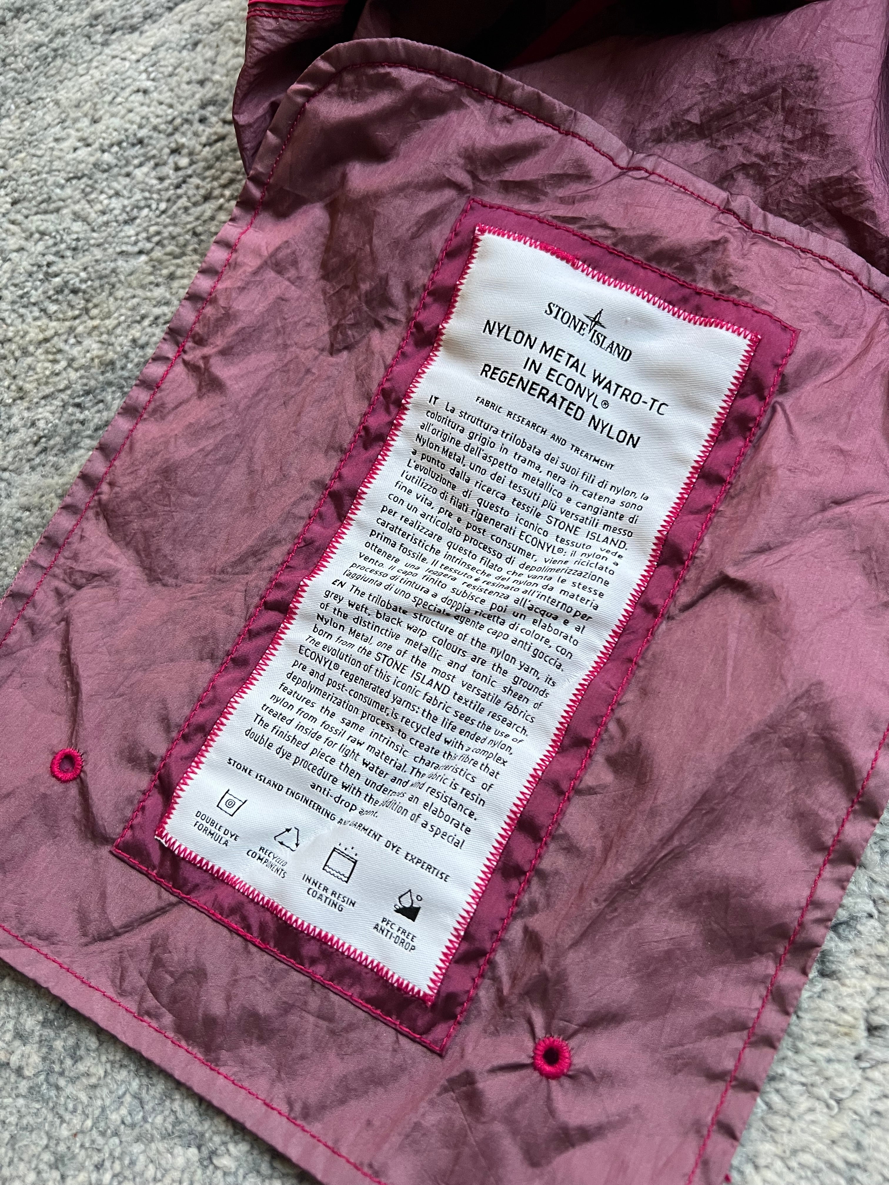 Stone Island 2022 Nylon Metal Zip Smock