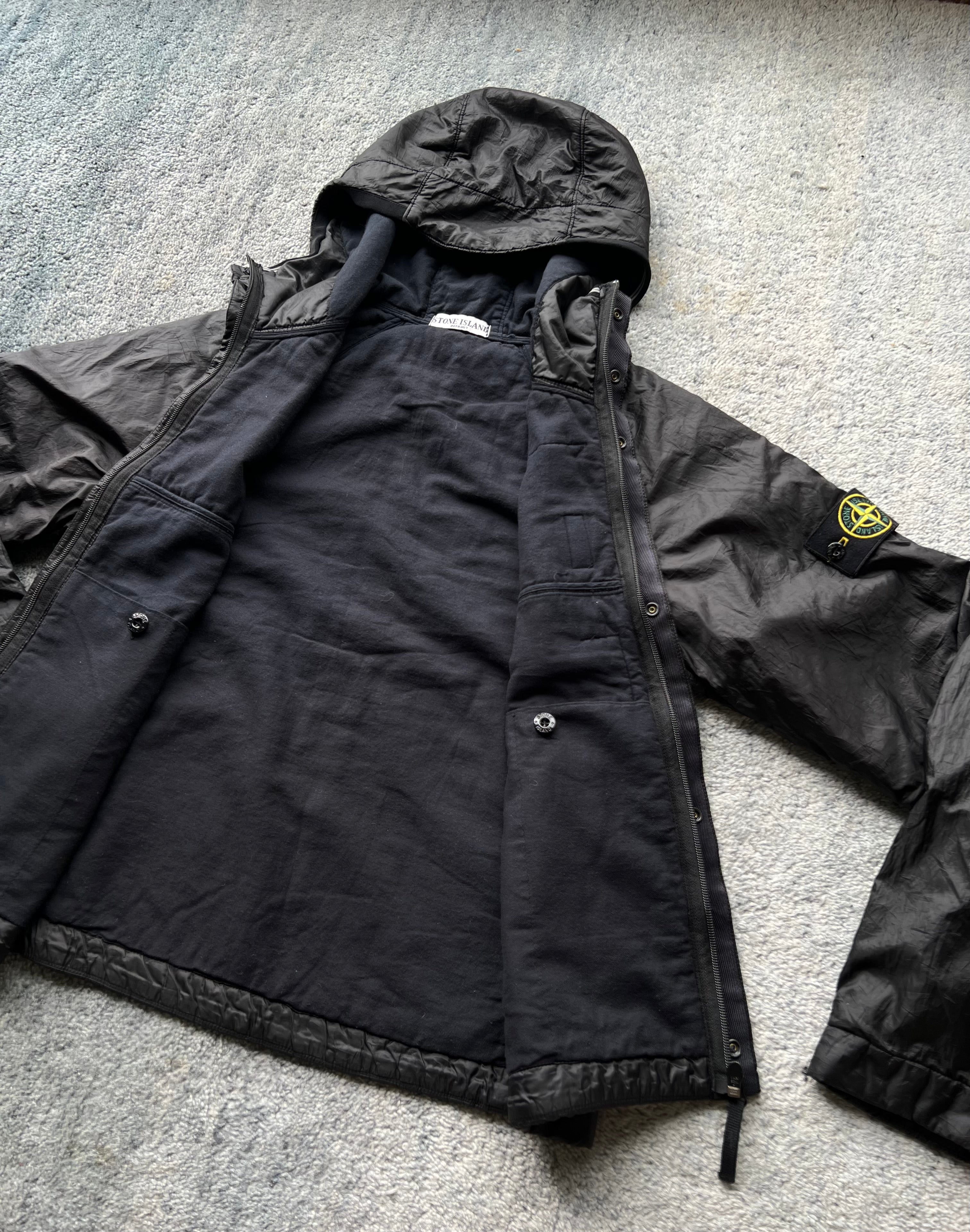 Stone Island 2010 Nylon Spalmatura Lined Hooded Jacket