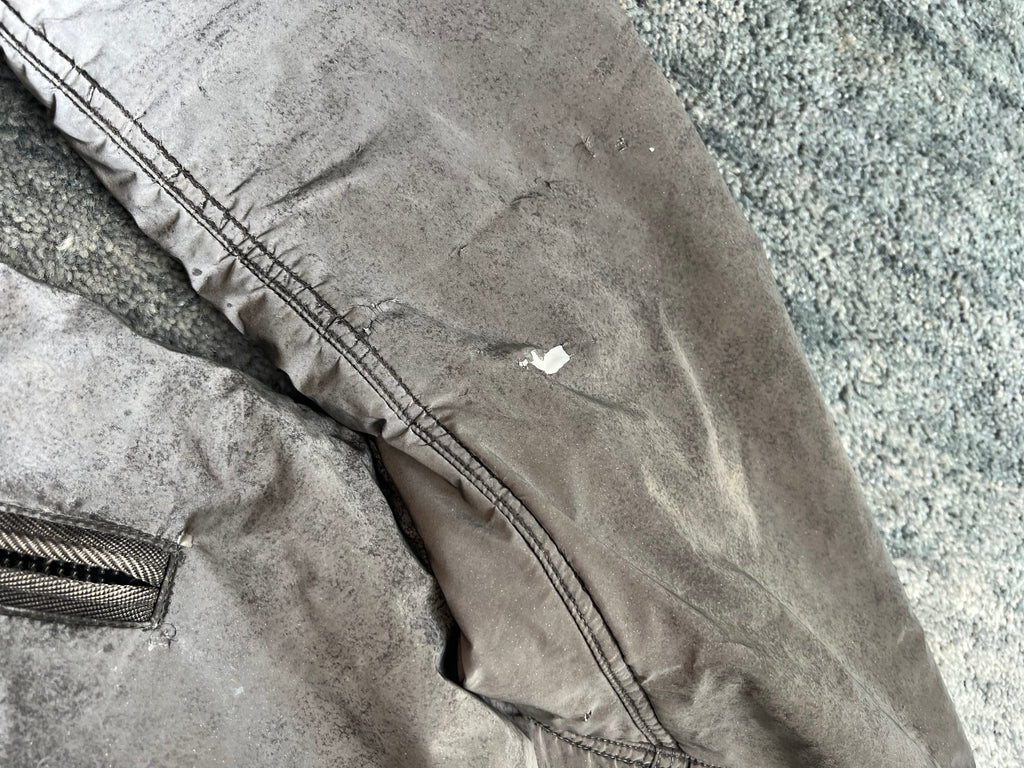 Stone Island Silver 2011 Liquid Reflective Fleece Lined Jacket