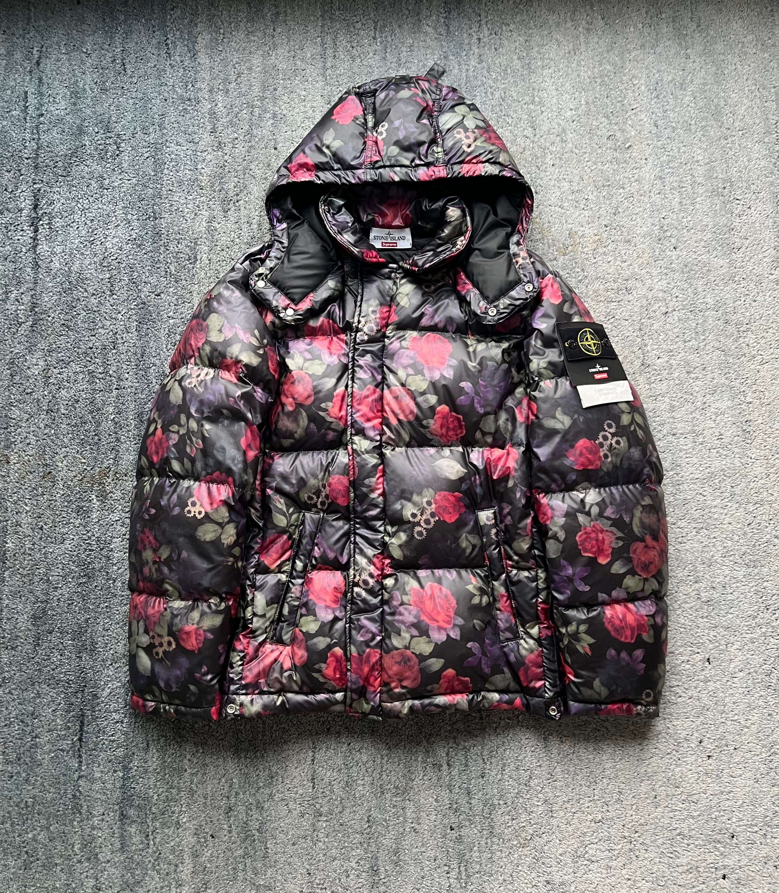 Stone Island 2017 Floral Lamy Cover Stampato Puffer Jacket