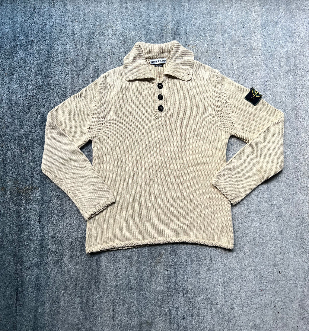 Stone Island 1996 Half Button Knit