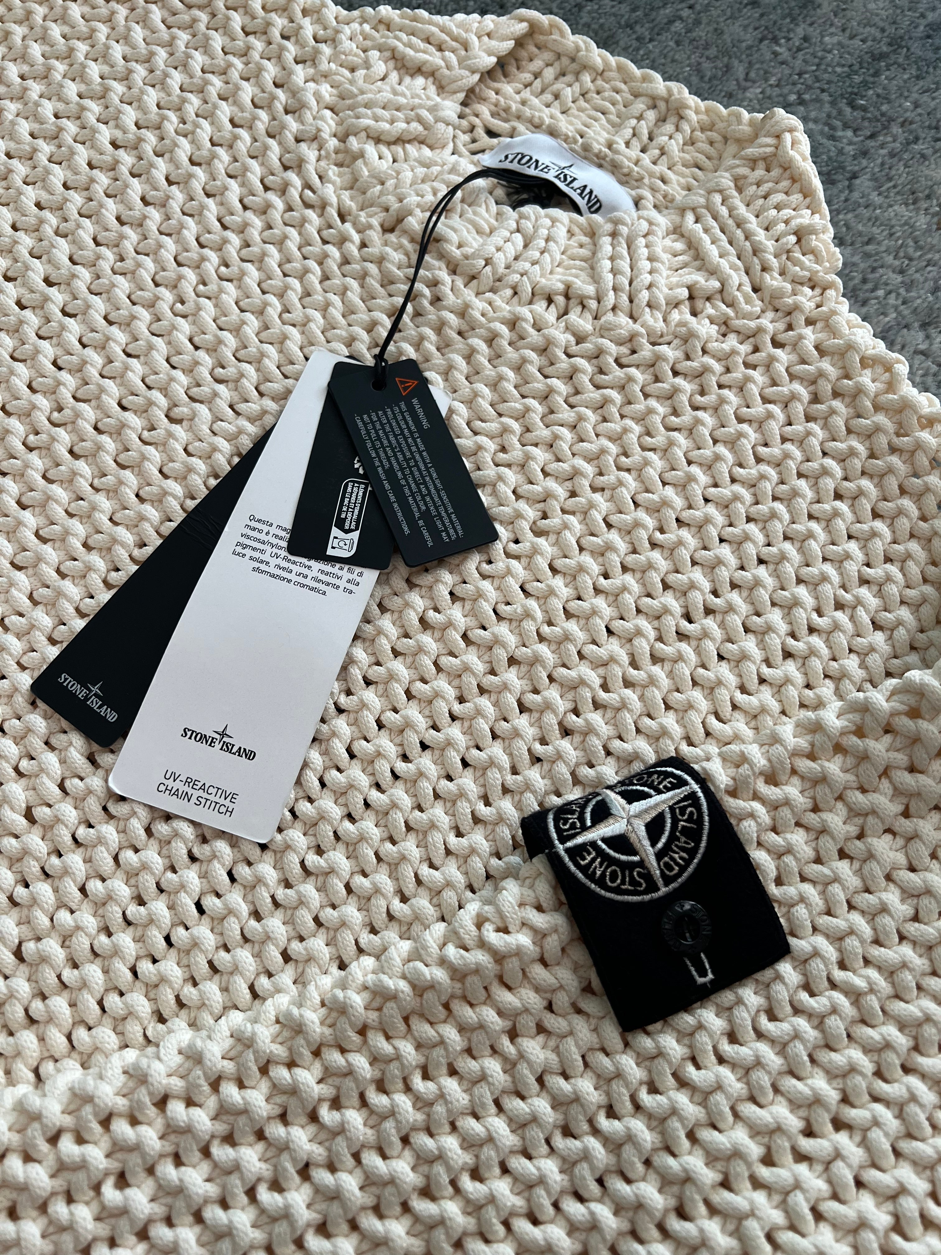 Stone Island UV-reactive knit