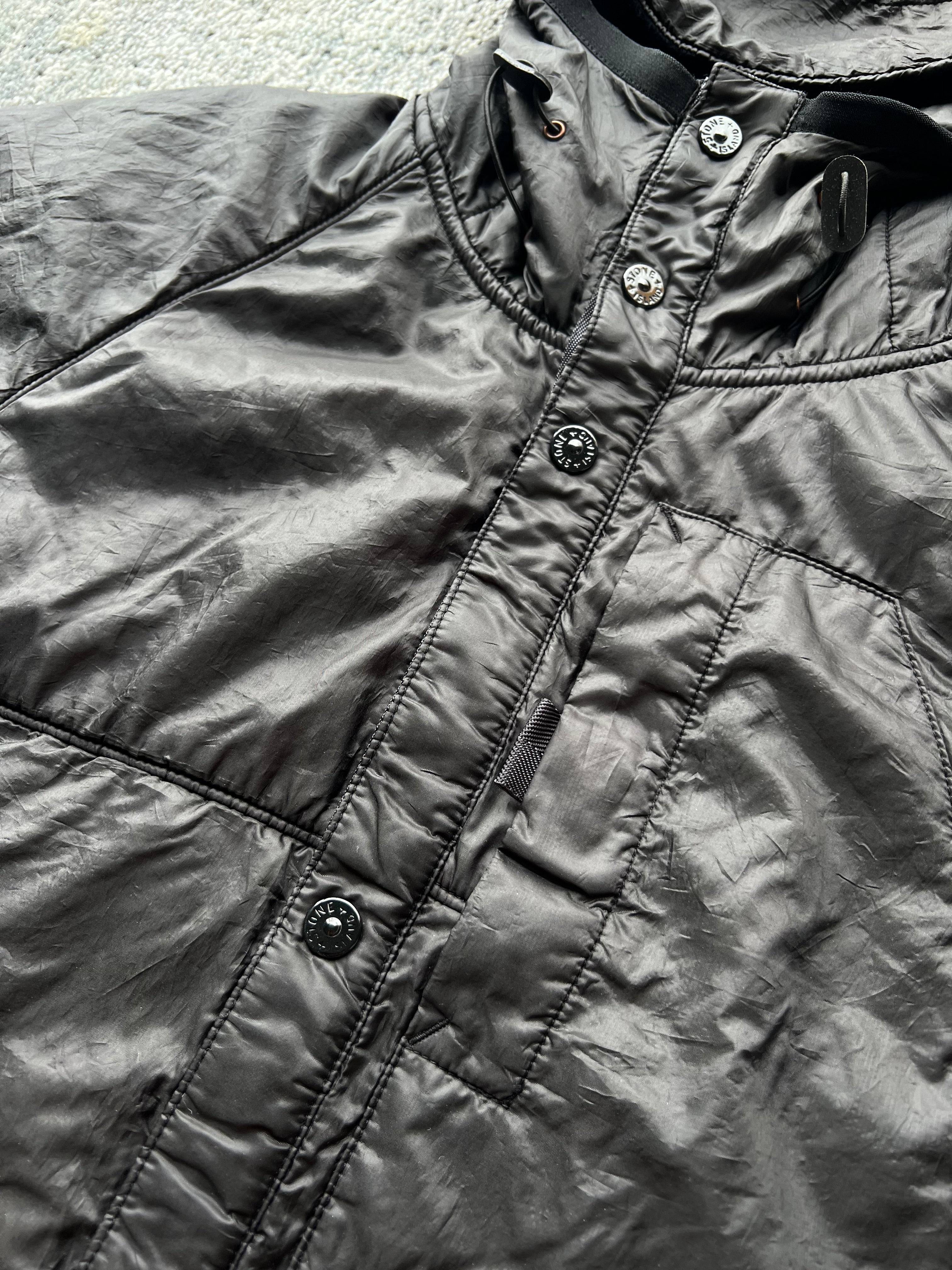 Stone Island 2010 Nylon Spalmatura Lined Hooded Jacket