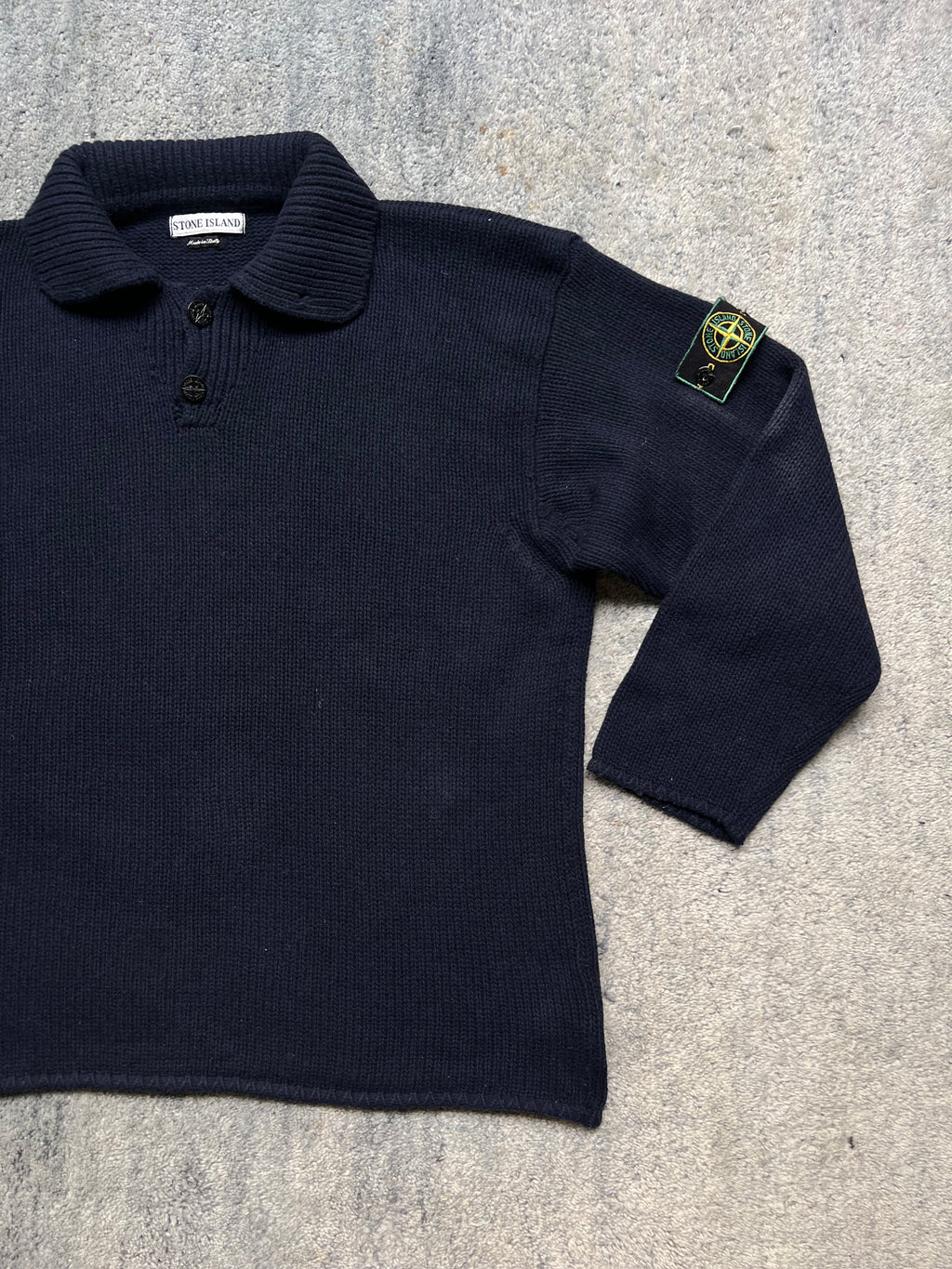 Stone Island 1997 Half Button Knit