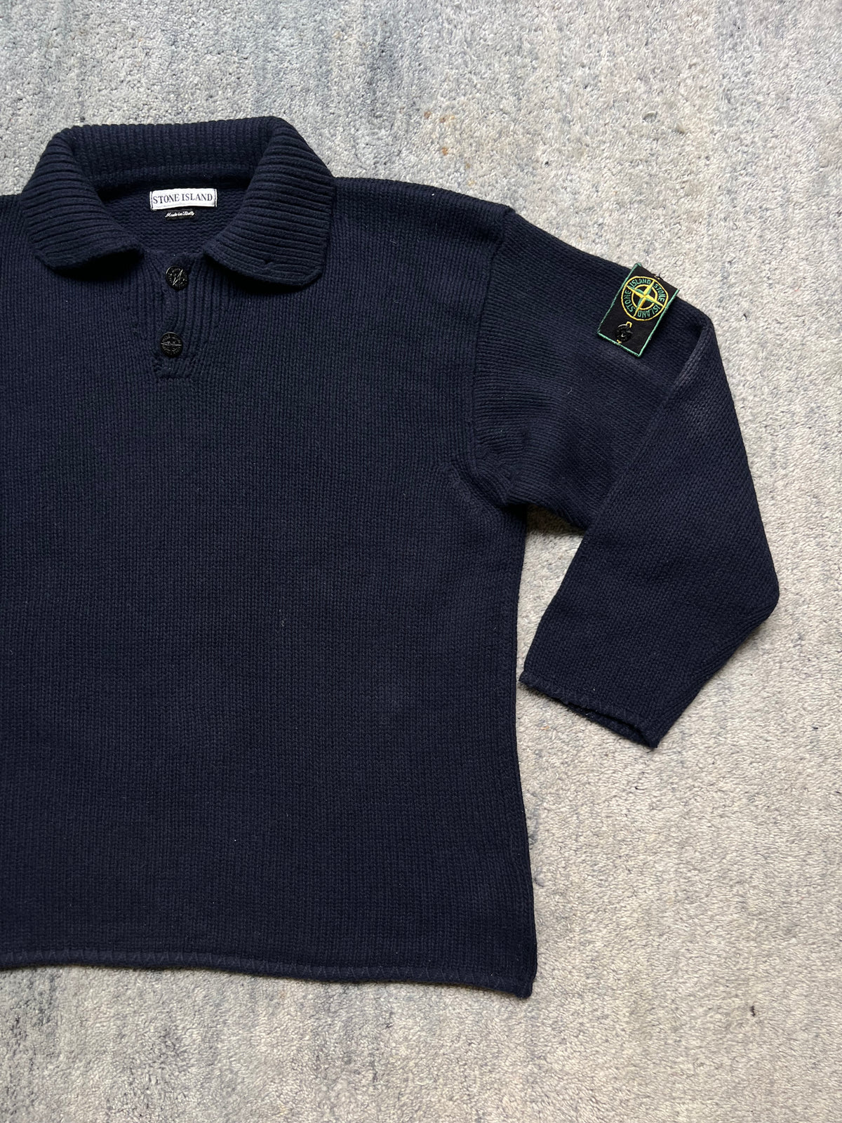 Stone Island 1997 Half Button Knit