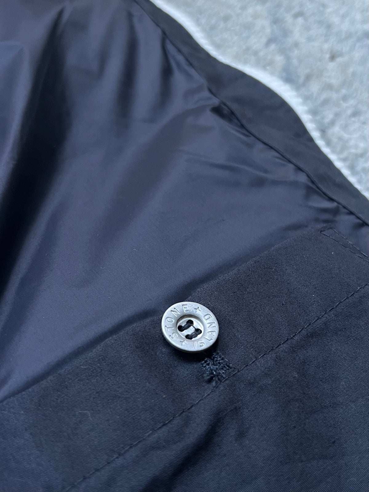 Stone Island 2023 Reflective Rubber Wax Poplin Down Marina Gilet