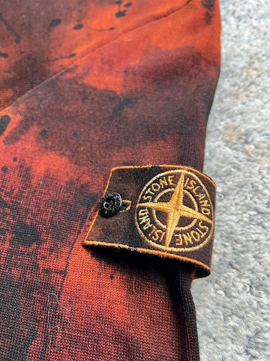 Stone Island Hand Painted Tortoise Shell Knit
