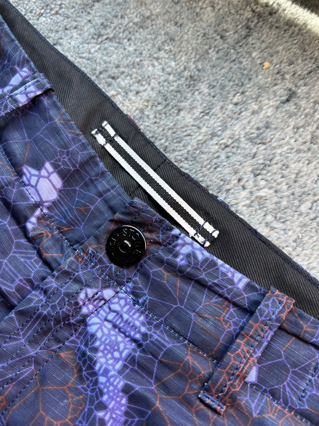Stone Island 2016 Printed Heat Reactive Thermosensitive Fabric Cargo Trousers