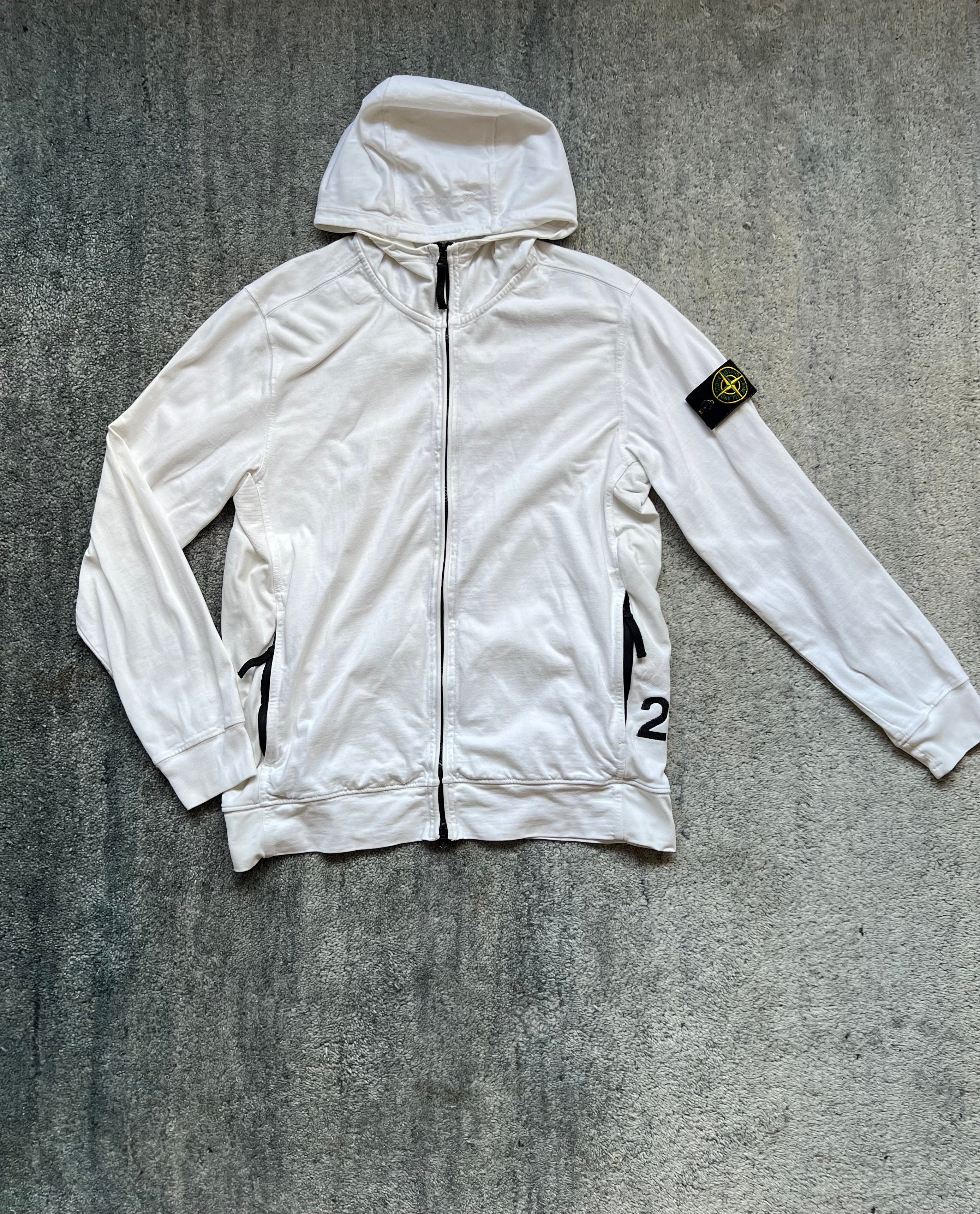Stone Island 40th anni Cotton Zipped Hoodie