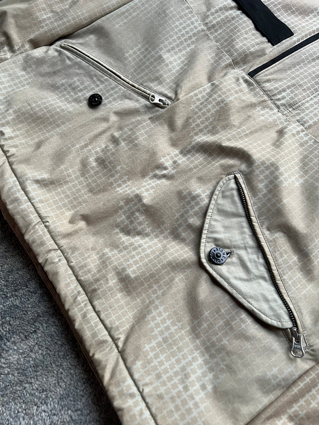 Stone Island 2017 Grid Check Ice Jacket