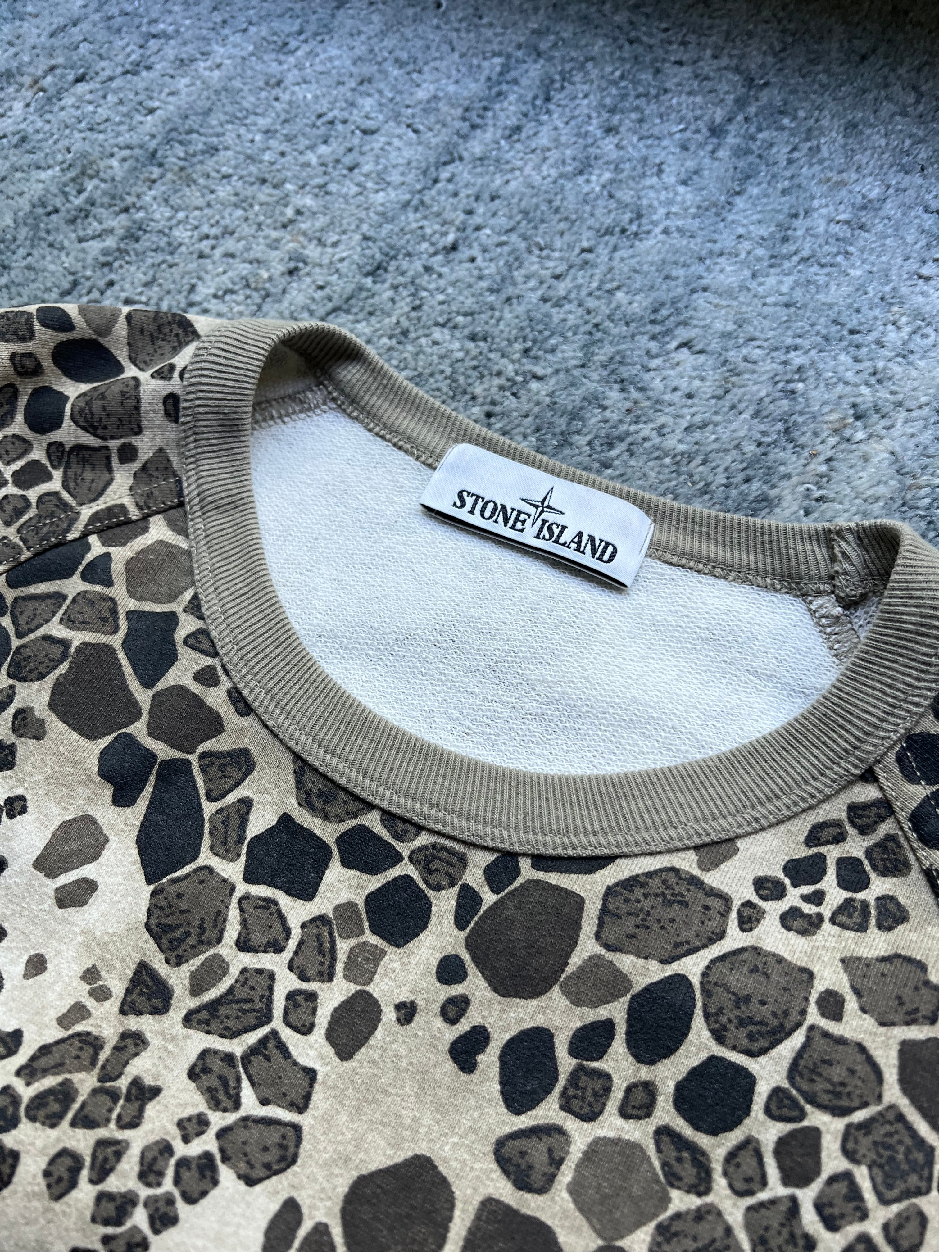 Stone Island 2018 Alligator Camo Crewneck Sweatshirt