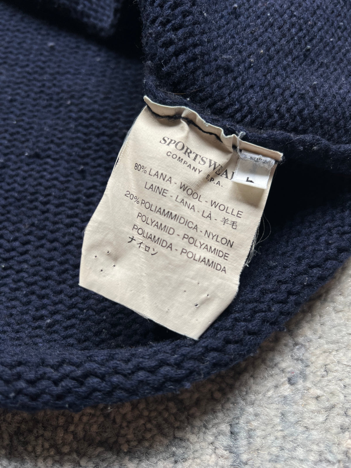 Stone Island 1997 Half Button Knit