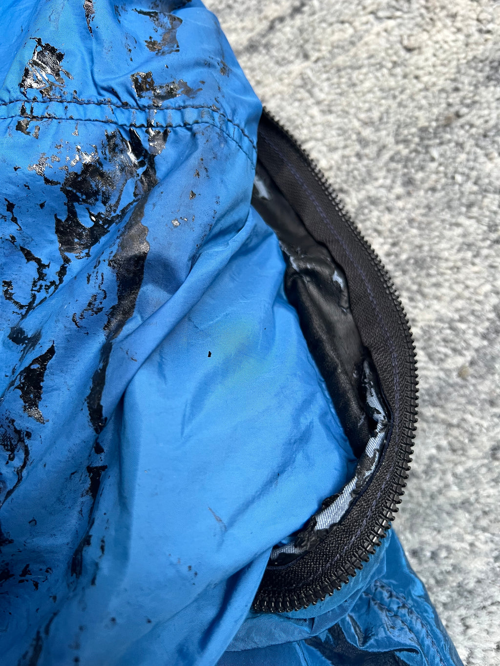 Stone Island 2011 Blue Nylon Metal Bomber Jacket